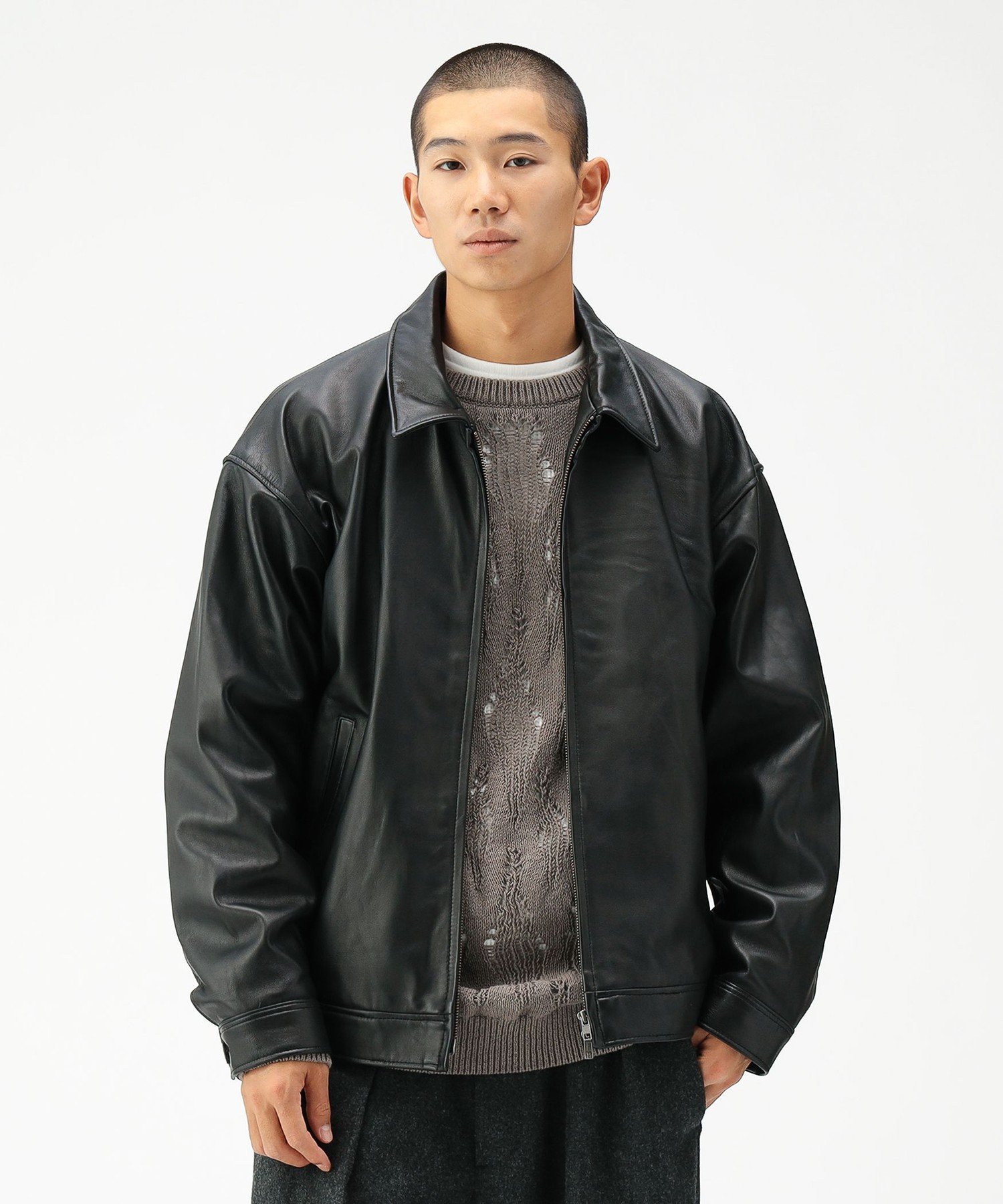 楽天市場】ambiance / Fake Leather Blouson B:MING by BEAMS