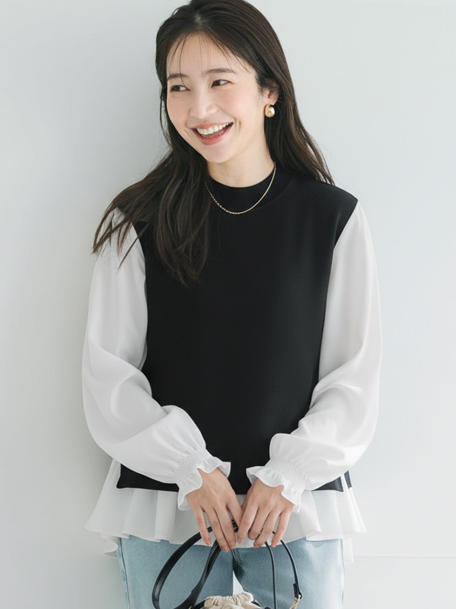 SALE／40%OFF】UNITED ARROWS W フォックスファー ポケット ノーカラー