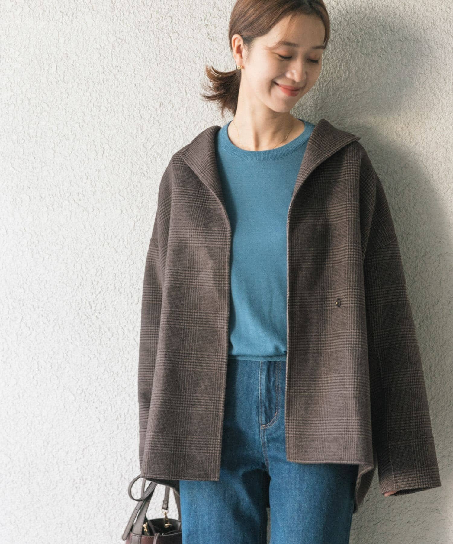 美品　URBAN RESEARCH DOORS ウールミドルガウンコートM URBAN RESEARCH DOORS（アーバンリサーチドアーズ） コート アウター
