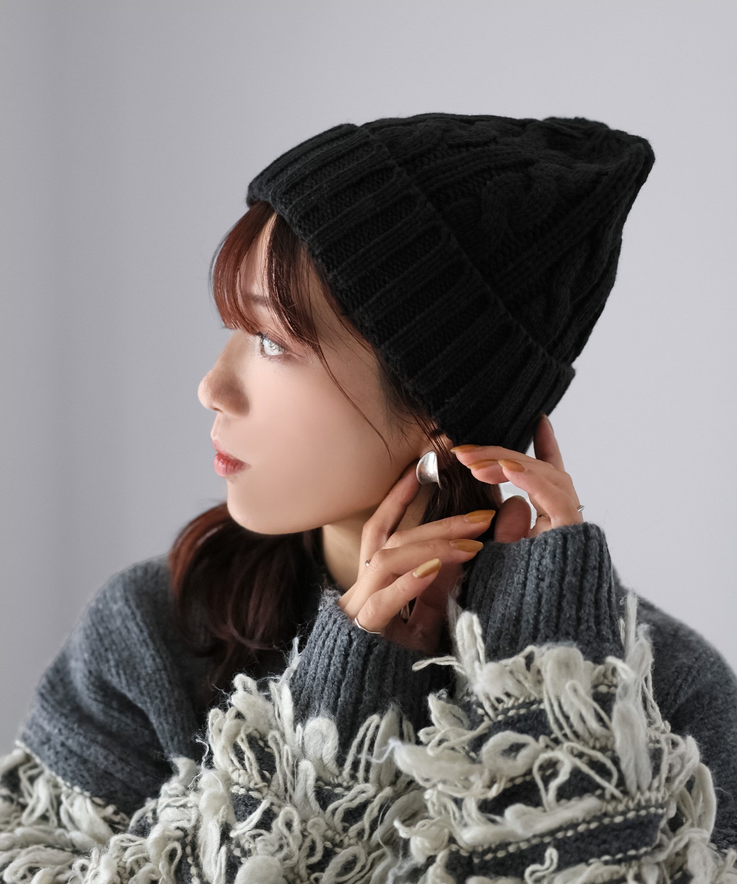 楽天市場】ANRI アンリ ニットビーニー ニット帽 ウール ハンドメイド