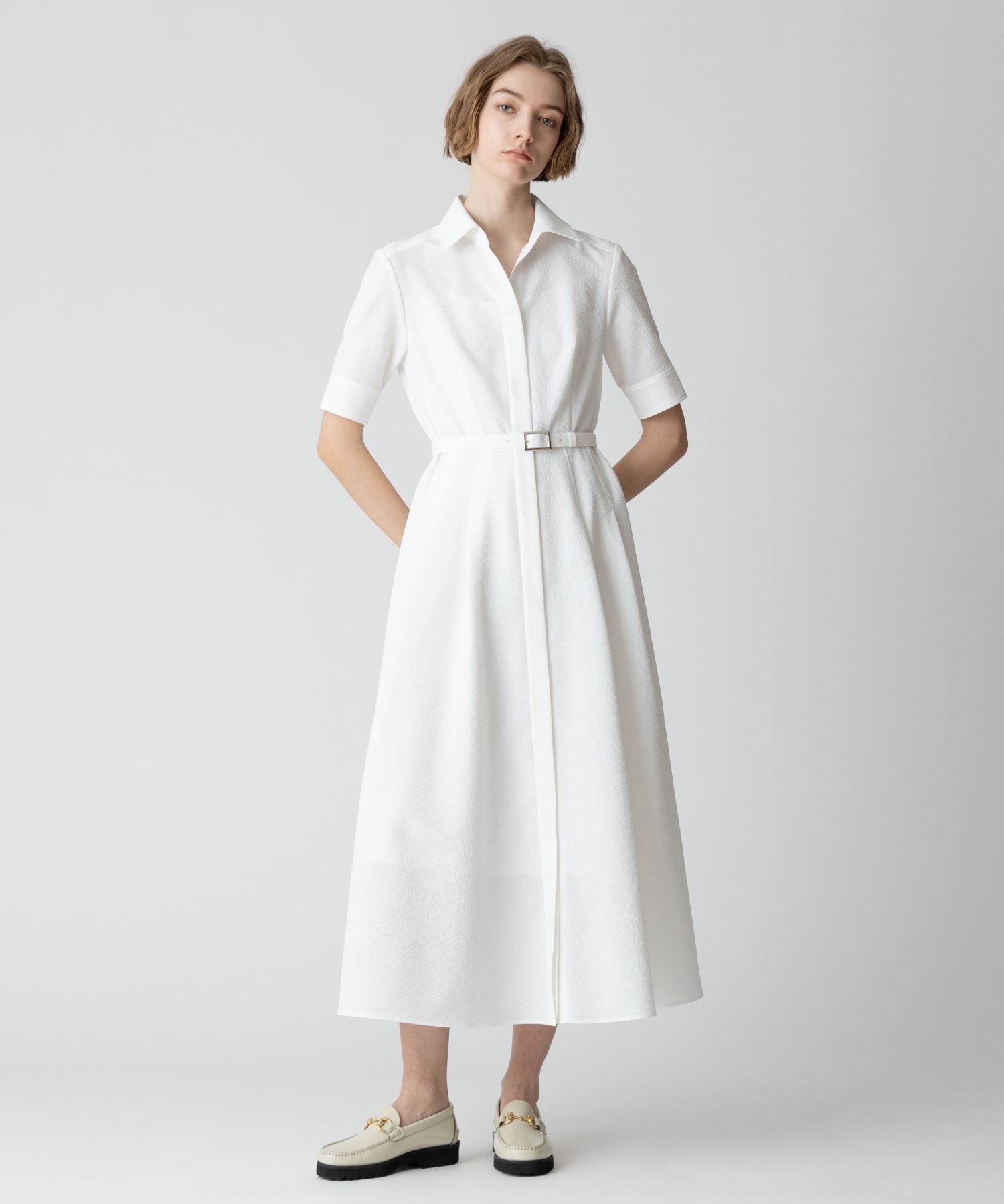 SALE／50%OFF】allureville サッカースキッパーシャツワンピース