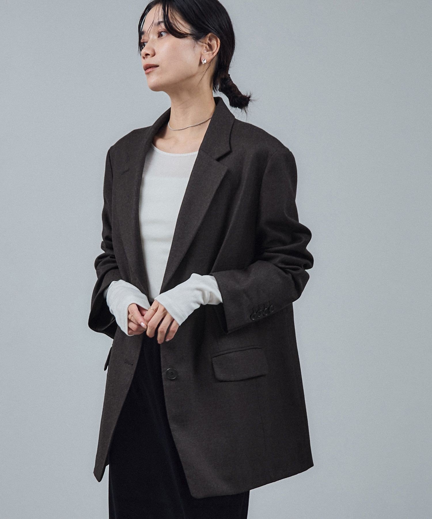 楽天市場】トリアセウールフラノウィンドペン ダブルジャケット