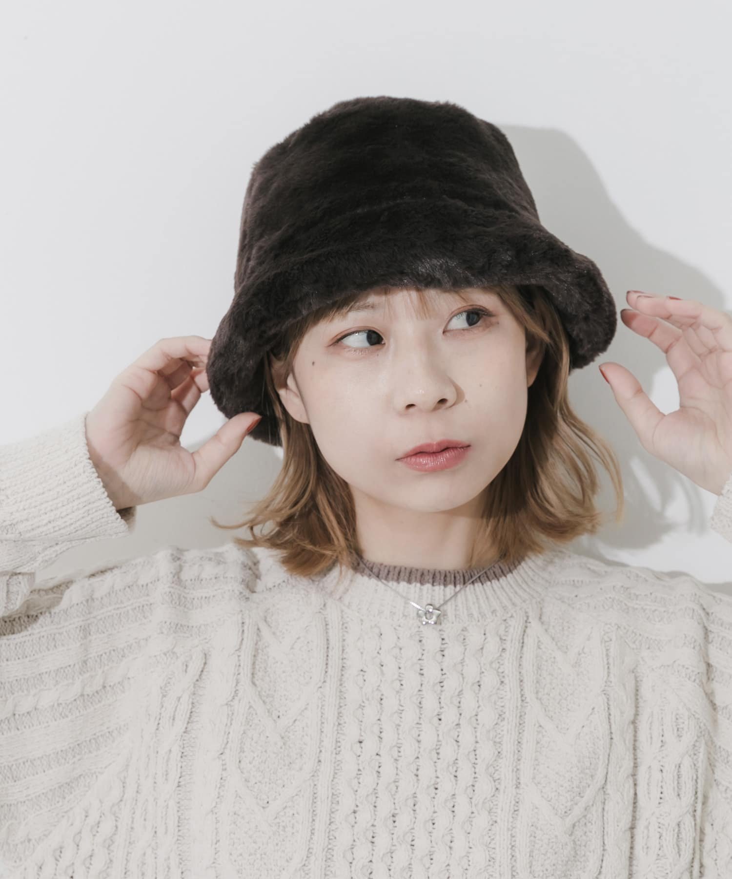 楽天市場】【SALE／40%OFF】フェイクファー バケットハット UNITED