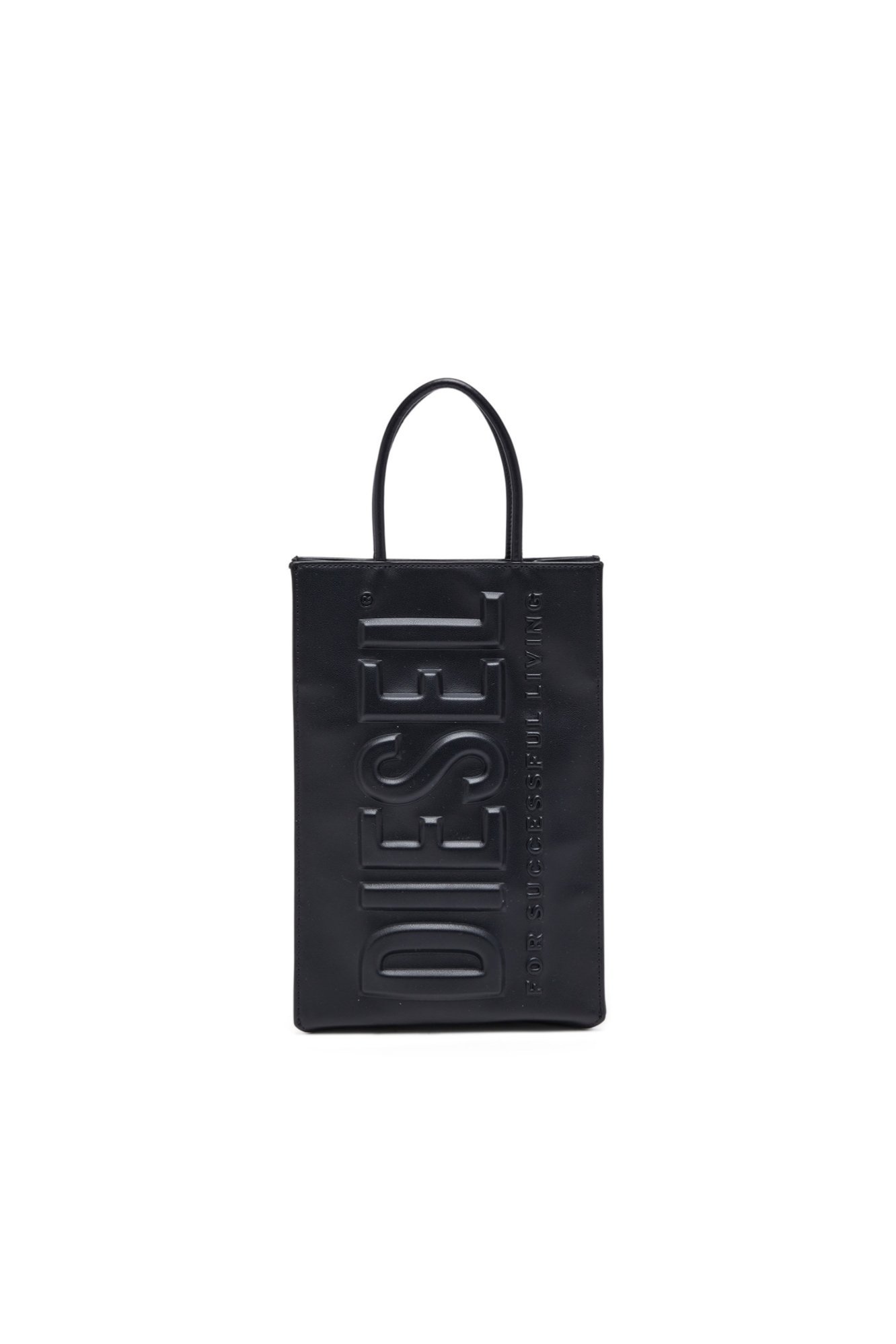 DIESEL【ロゴ型押し/エンボス◆トートバッグ】オールレザー 黒 楽天市場】DIESEL ディーゼル メンズ レディース2WAYショルダー