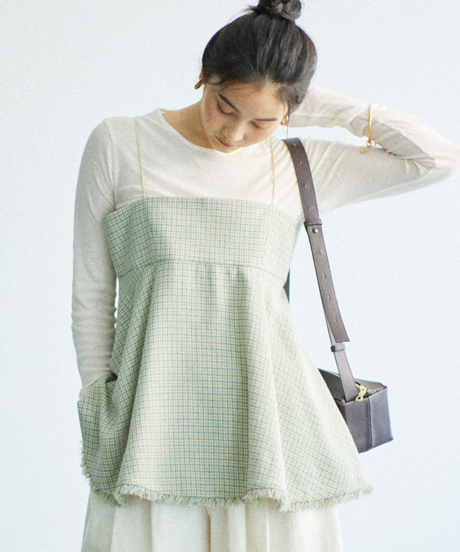 SALE／60%OFF】BABYLONE チェックキャミ バビロン トップス