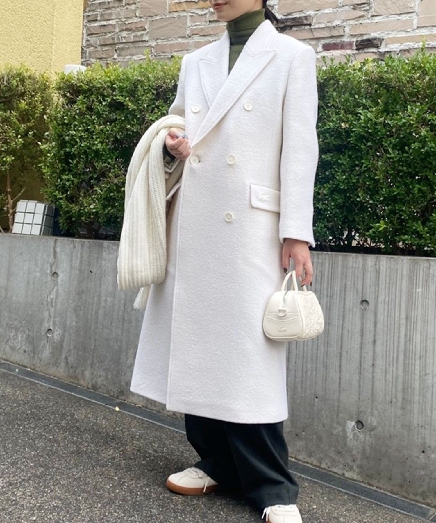 楽天市場】【SALE／50%OFF】ウールブレンドシェブロンロングコート