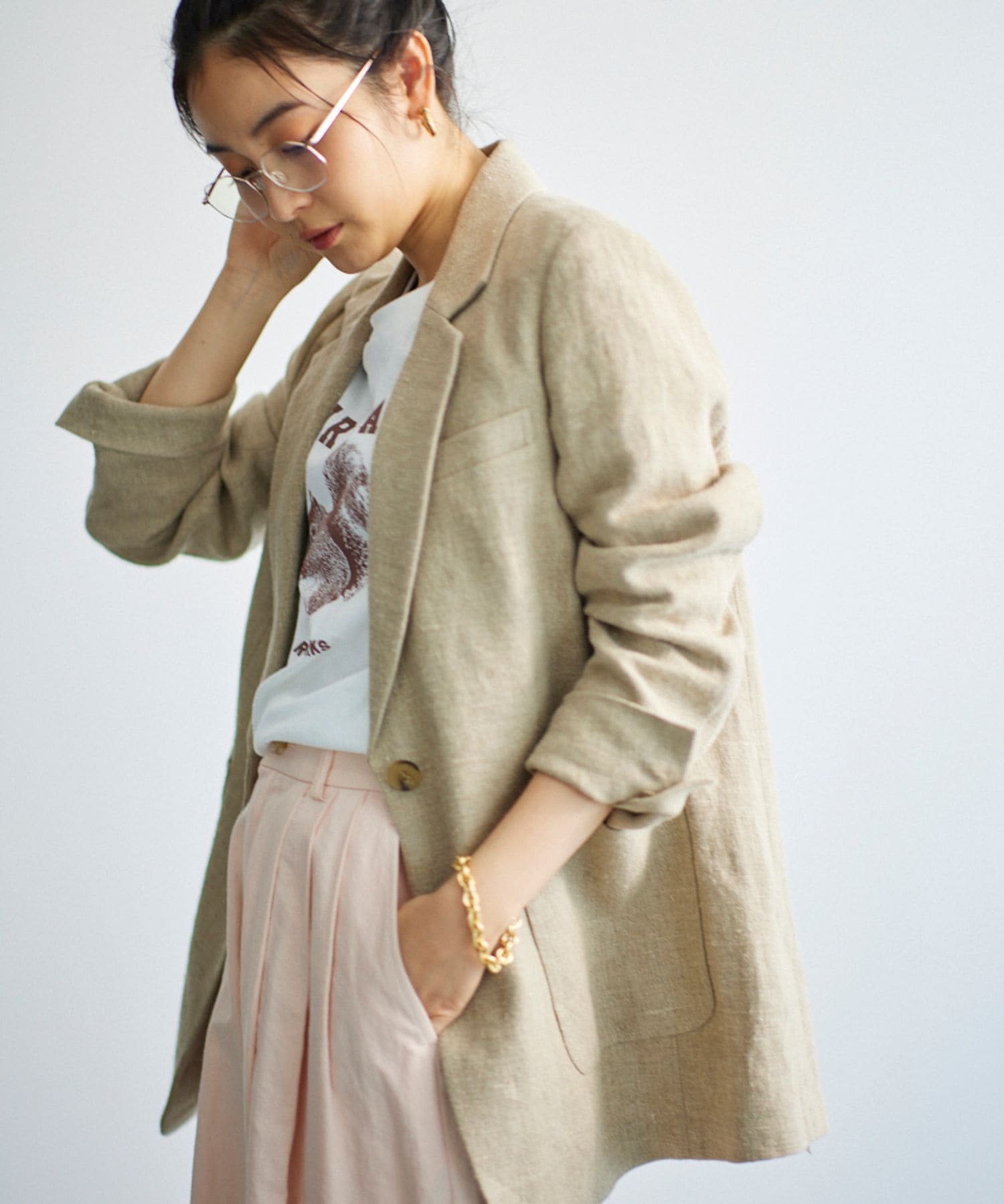 SALE／40%OFF】BABYLONE ヘビーリネンジャケット バビロン ジャケット