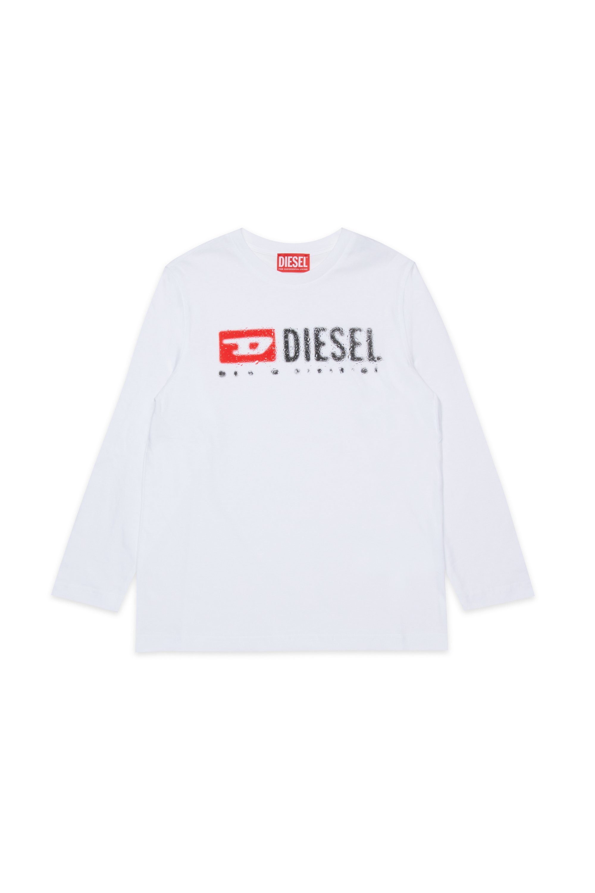 【SALE／40%OFF】DIESEL キッズ 長袖Tシャツ TDROPS ディーゼル トップス カットソー・Tシャツ ブルー ブラック ホワイト【送料無料】画像