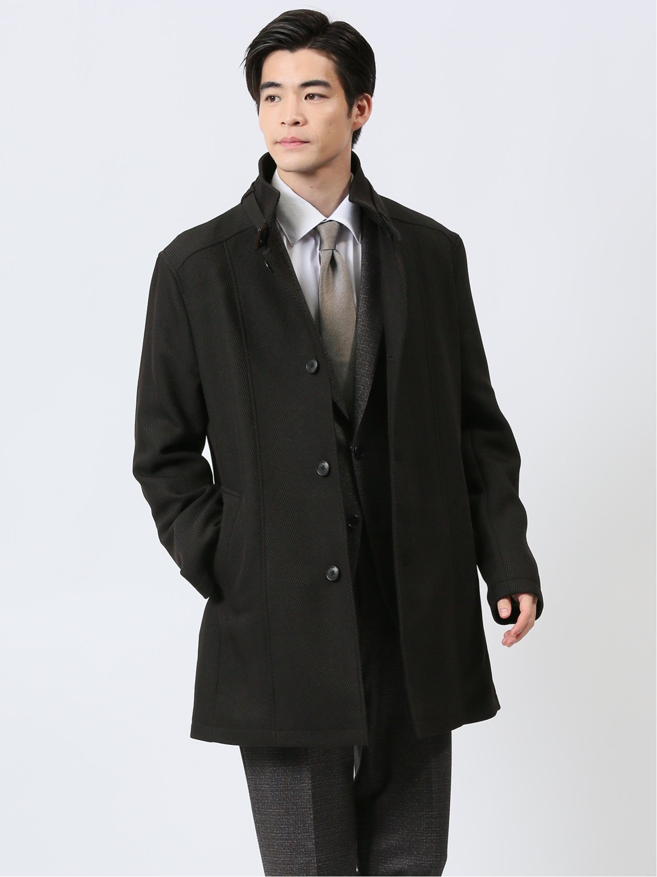 楽天市場】【SALE／50%OFF】TAKA-Q ウール混 ステンカラーコート