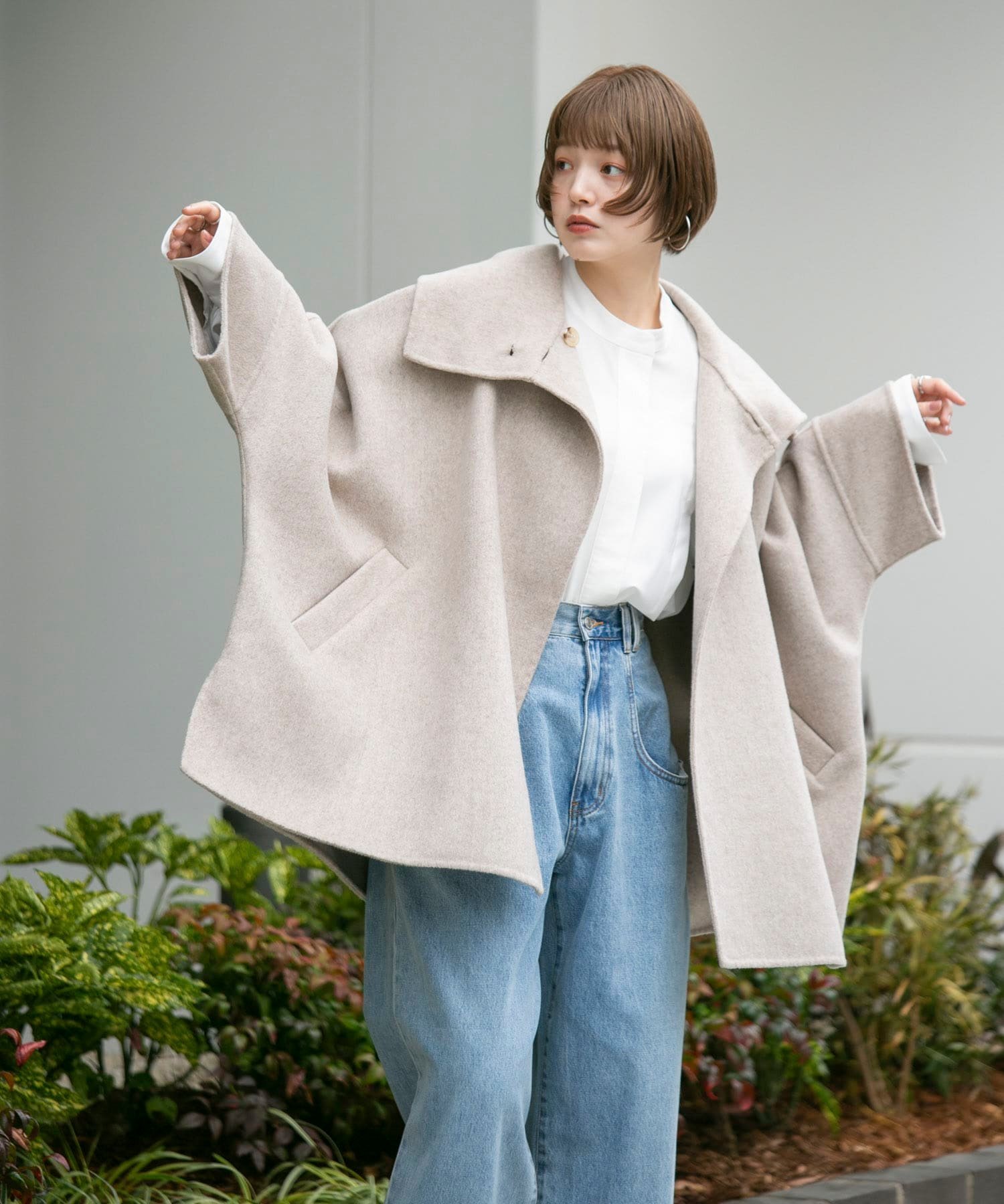 SALE／40%OFF】KBF ストールマントリバーコート ケービーエフ