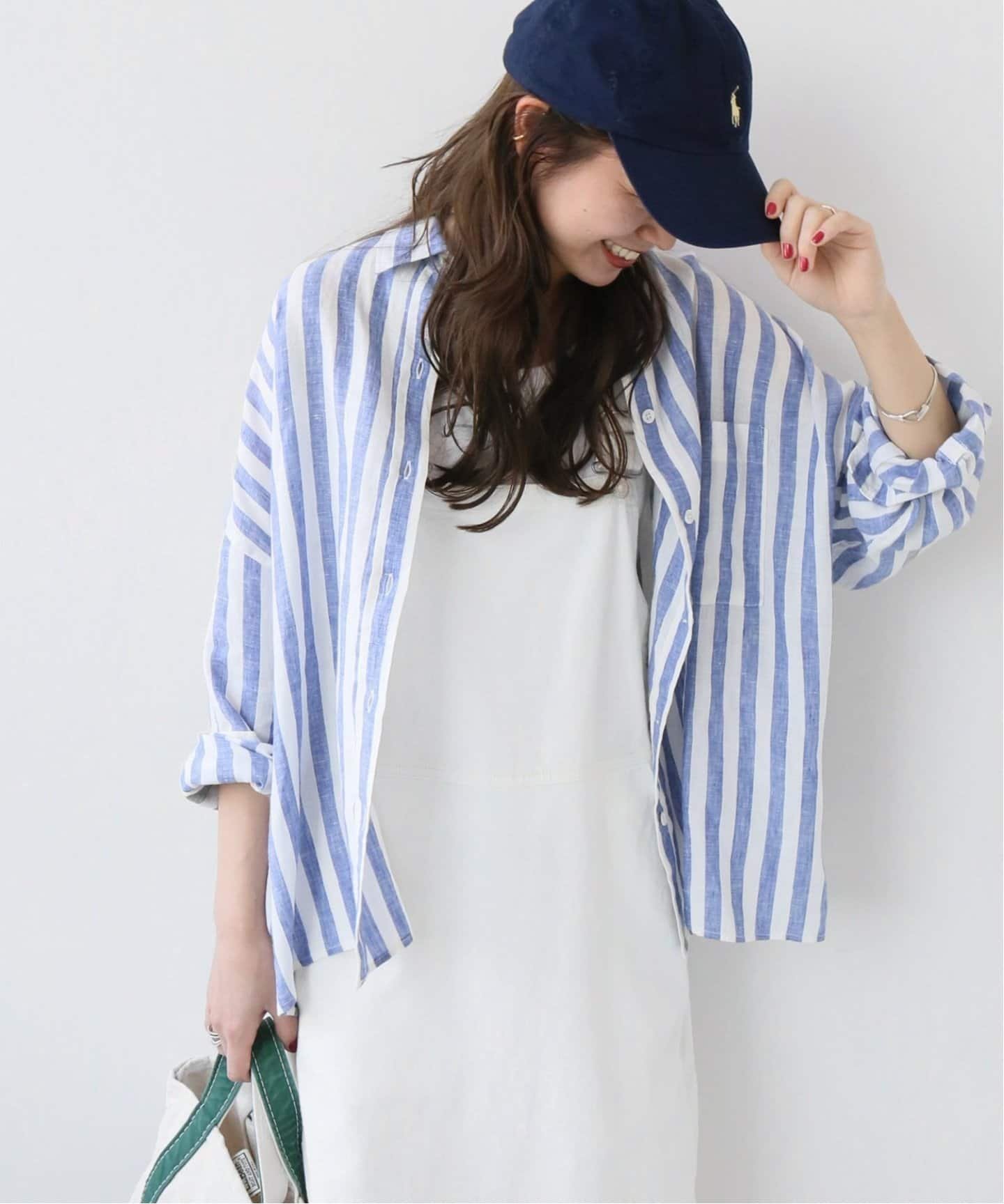JOURNAL STANDARD relume　No.66リネンフレンチシャツ 手洗い可 / No.66ストライプフレンチリネンシャツ | ジャーナル