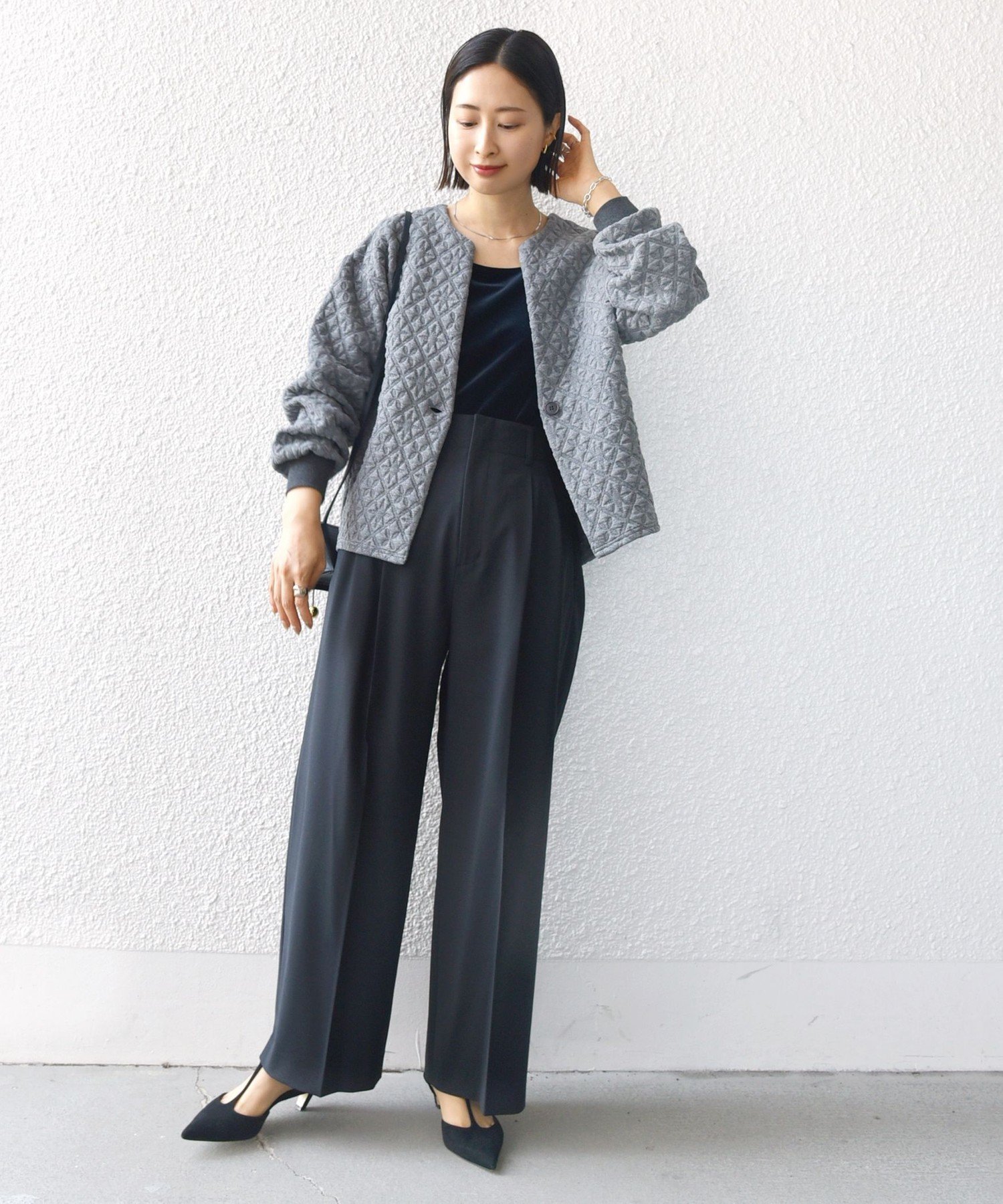 SHIPS WOMEN 【WEB限定】＜手洗い可能＞キルティング ジャカード