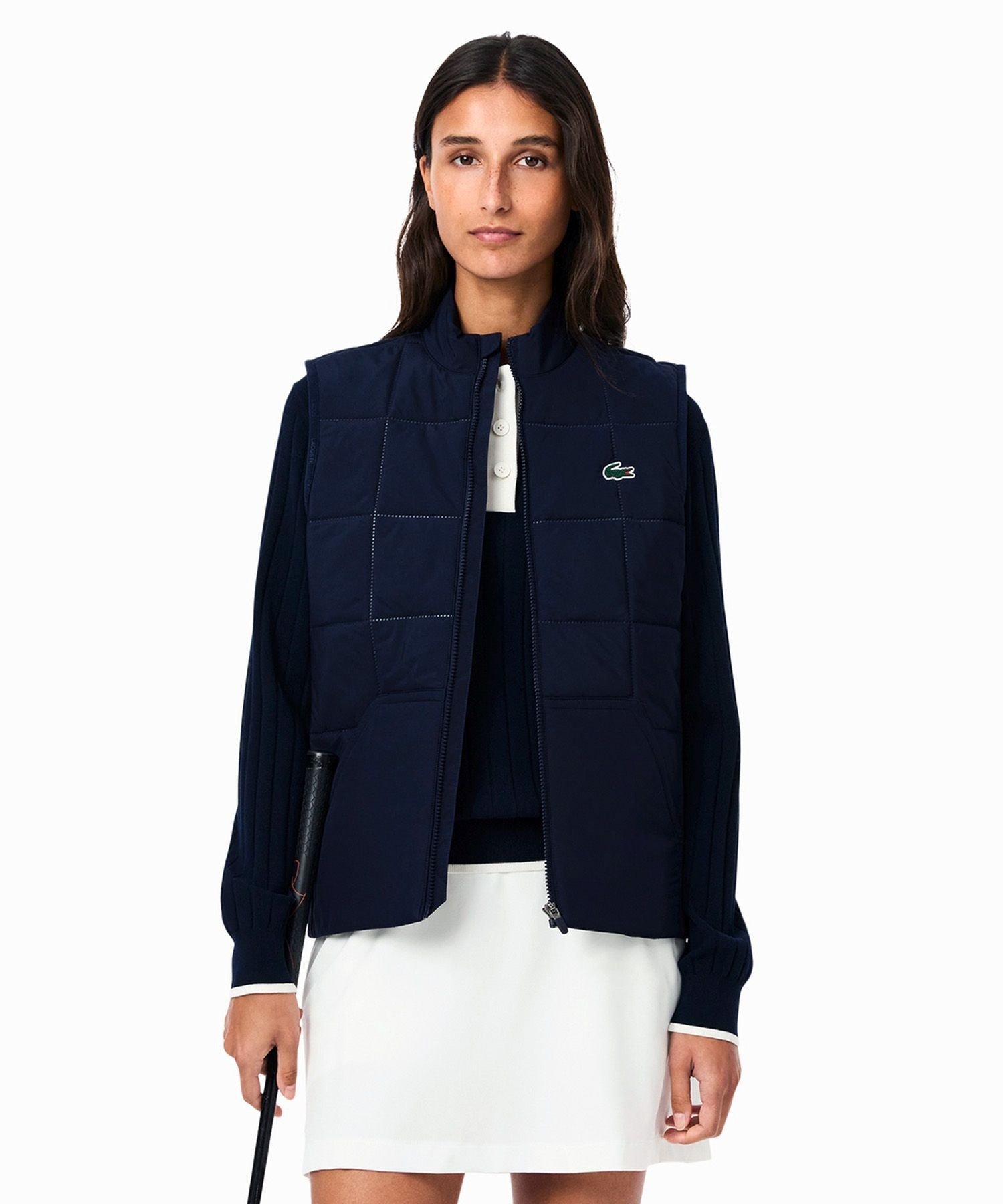 【希少】ラコステ ダウンベスト サイズ48　 ネイビー ワンポイントロゴ 楽天市場】【SALE／50%OFF】ダウンベスト LACOSTE ラコステ