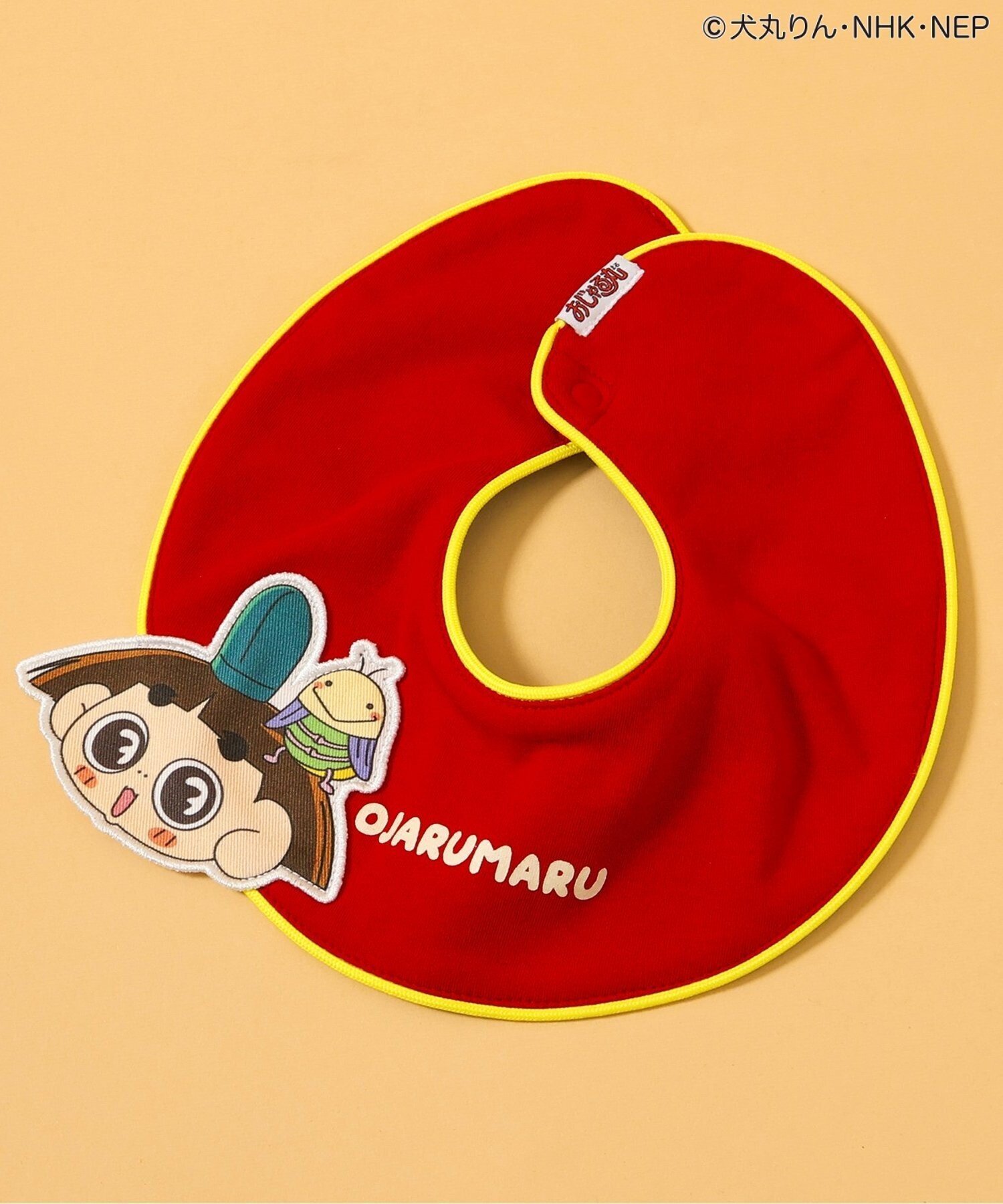 BREEZE 【おじゃる丸】スタイ エフオーオンラインストア マタニティウェア・ベビー用品 スタイ・よだれかけ レッド画像