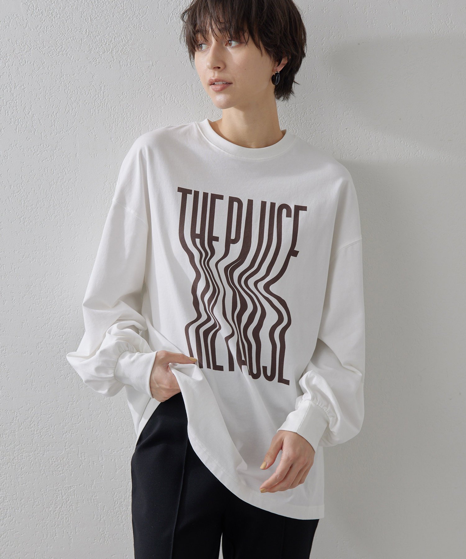 Whim Gazette 【THE PAUSE】ウィーグルロゴロングTEE ウィム ガゼット 