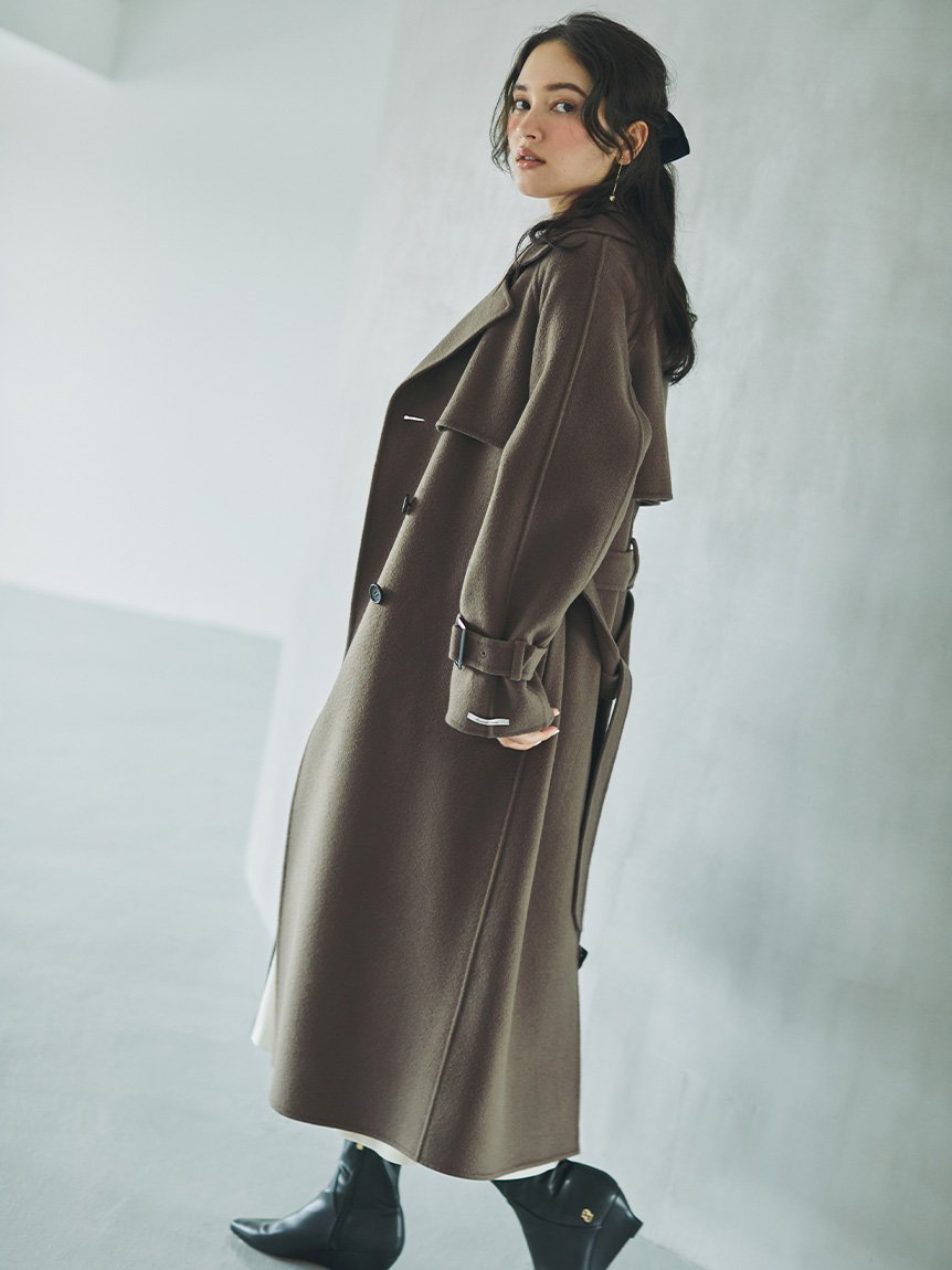 SALE／30%OFF】CELFORD ウール混リバートレンチコート セルフォード  