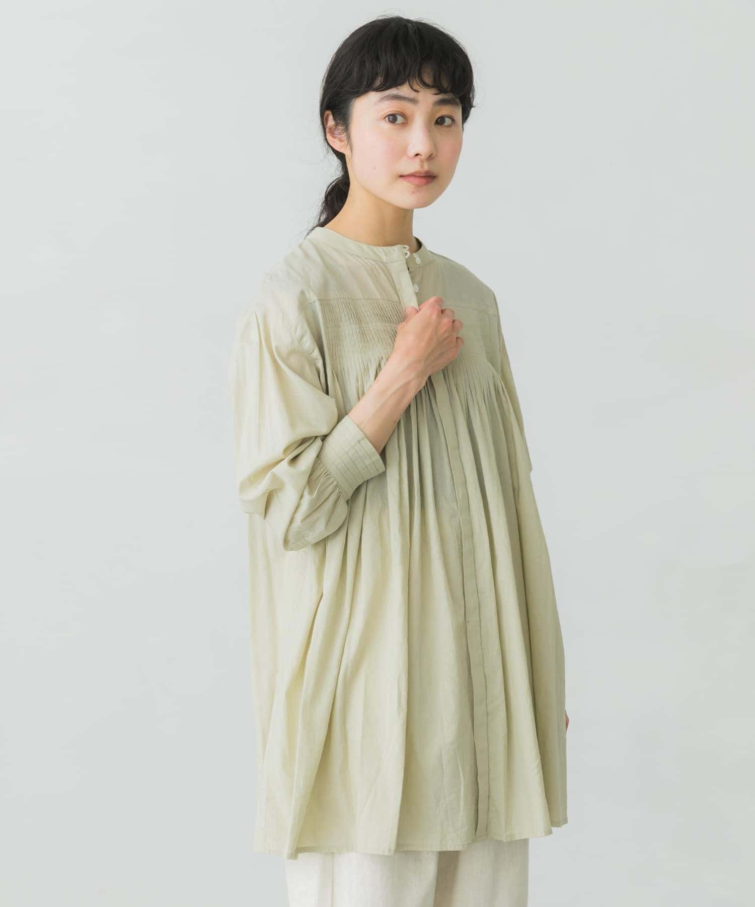 かぐれ kagure ピンタックチュニックブラウス ネイビー フリーサイズ ピンタックチュニックブラウス | かぐれ(kagure) | マルイウェブ