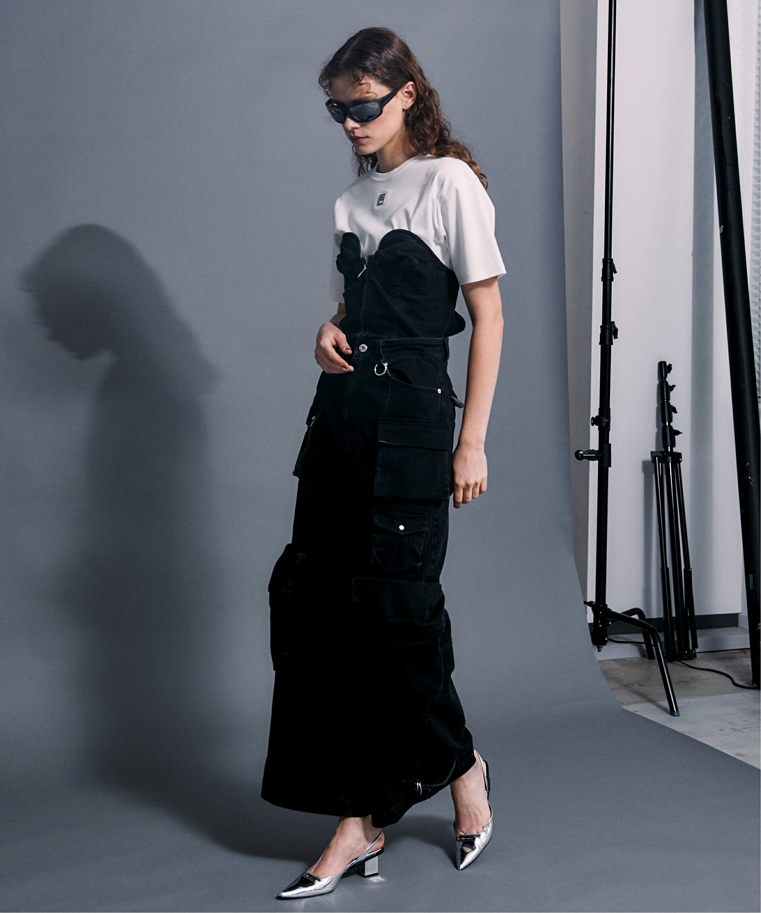 PRANK PROJECT デニムカーゴオールインワン / Denim Cargo Suspender 