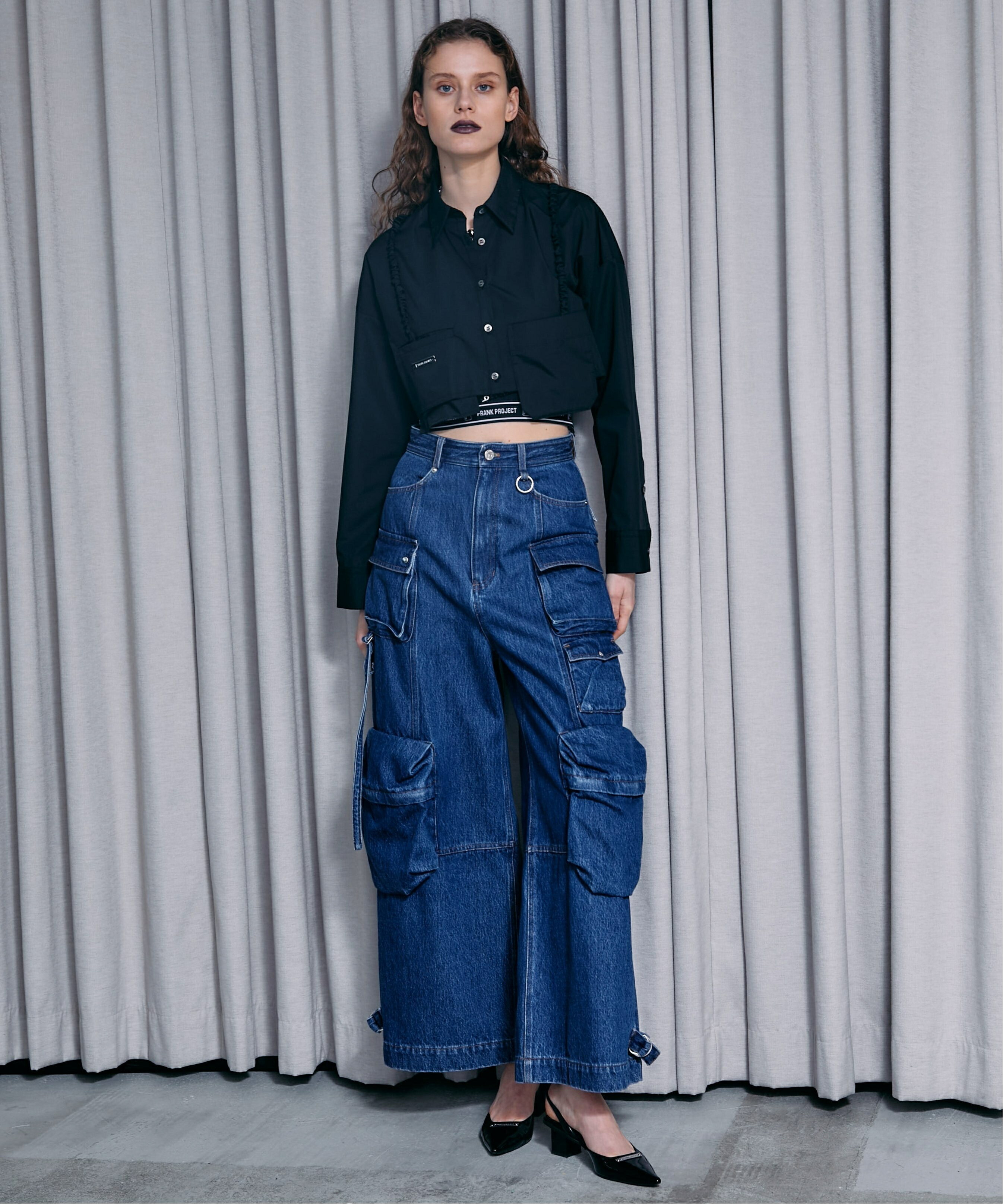 PRANK PROJECT デニムカーゴオールインワン / Denim Cargo Suspender