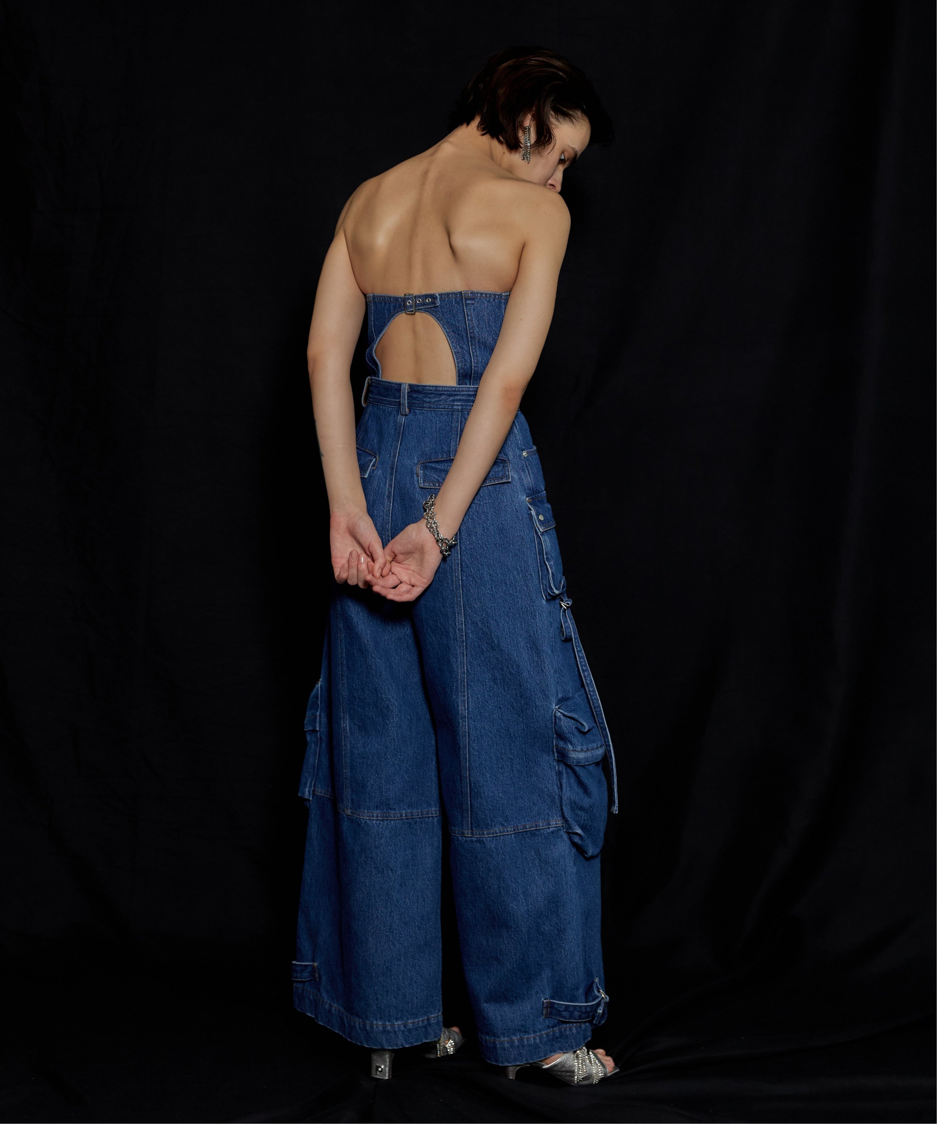 PRANK PROJECT デニムカーゴオールインワン / Denim Cargo Suspender 