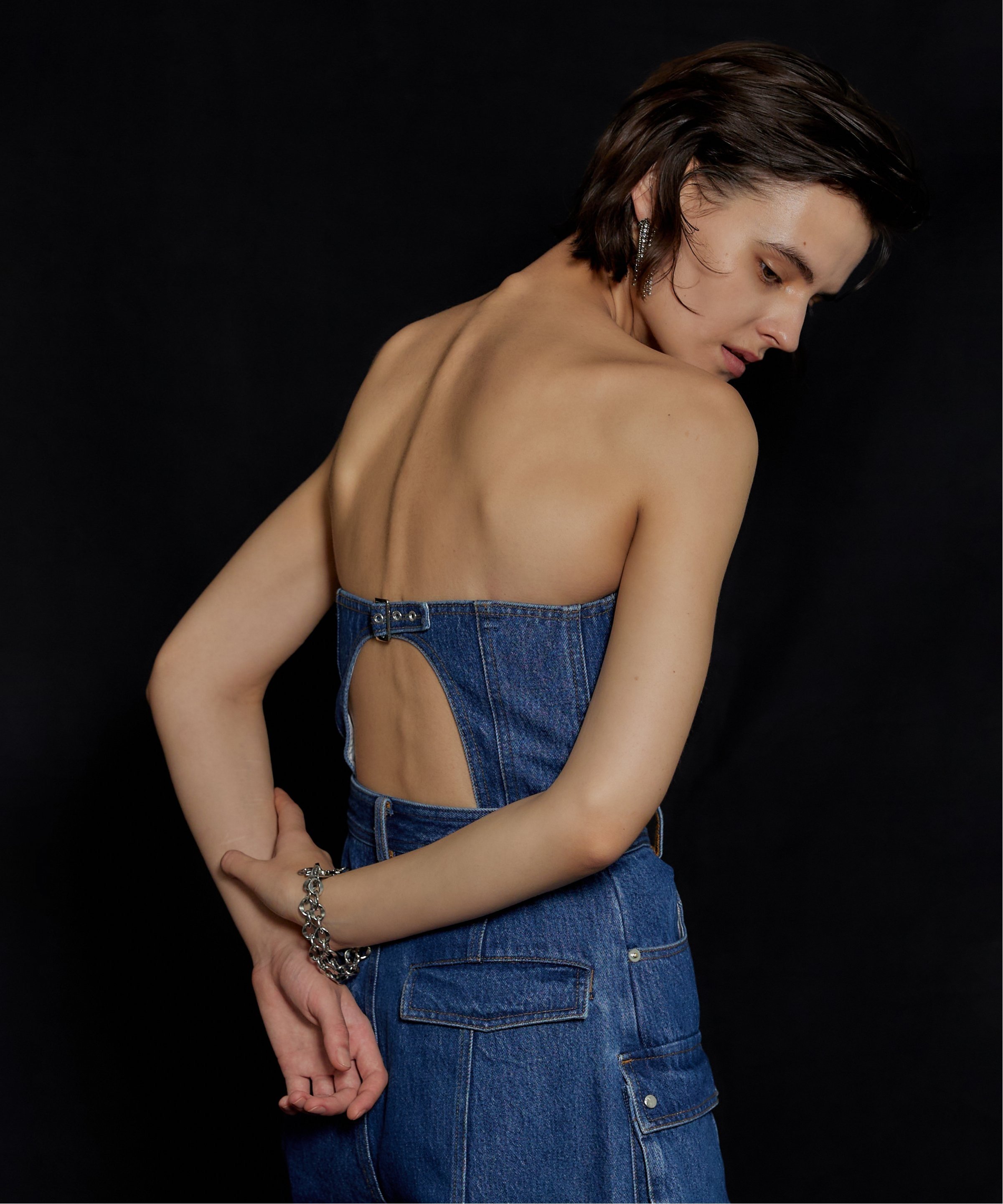 PRANK PROJECT デニムカーゴオールインワン / Denim Cargo Suspender 