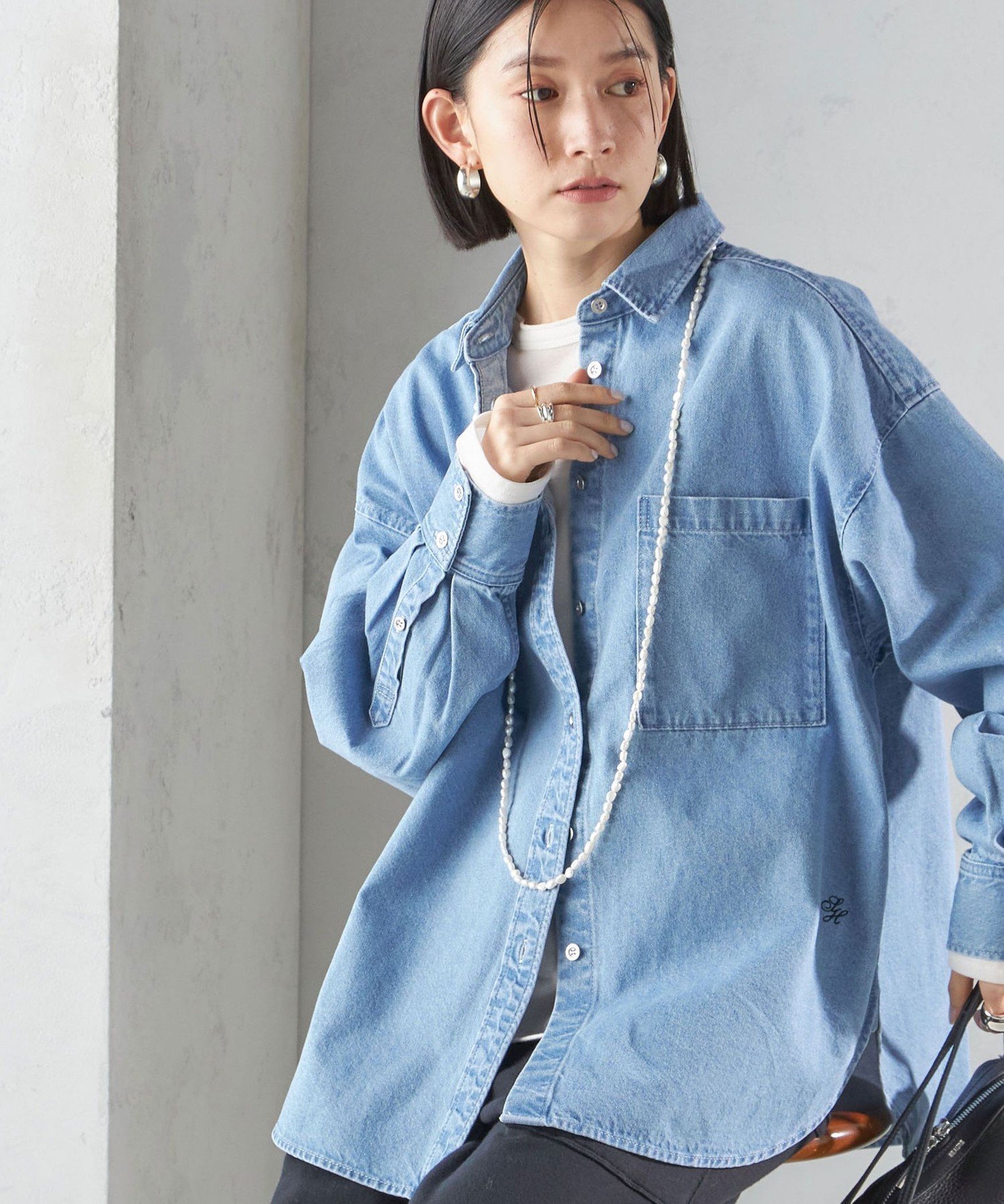 バビロン BABYLONE デニムビッグシャツ デニムビッグシャツ【完売カラー追加予約】（シャツ/ブラウス