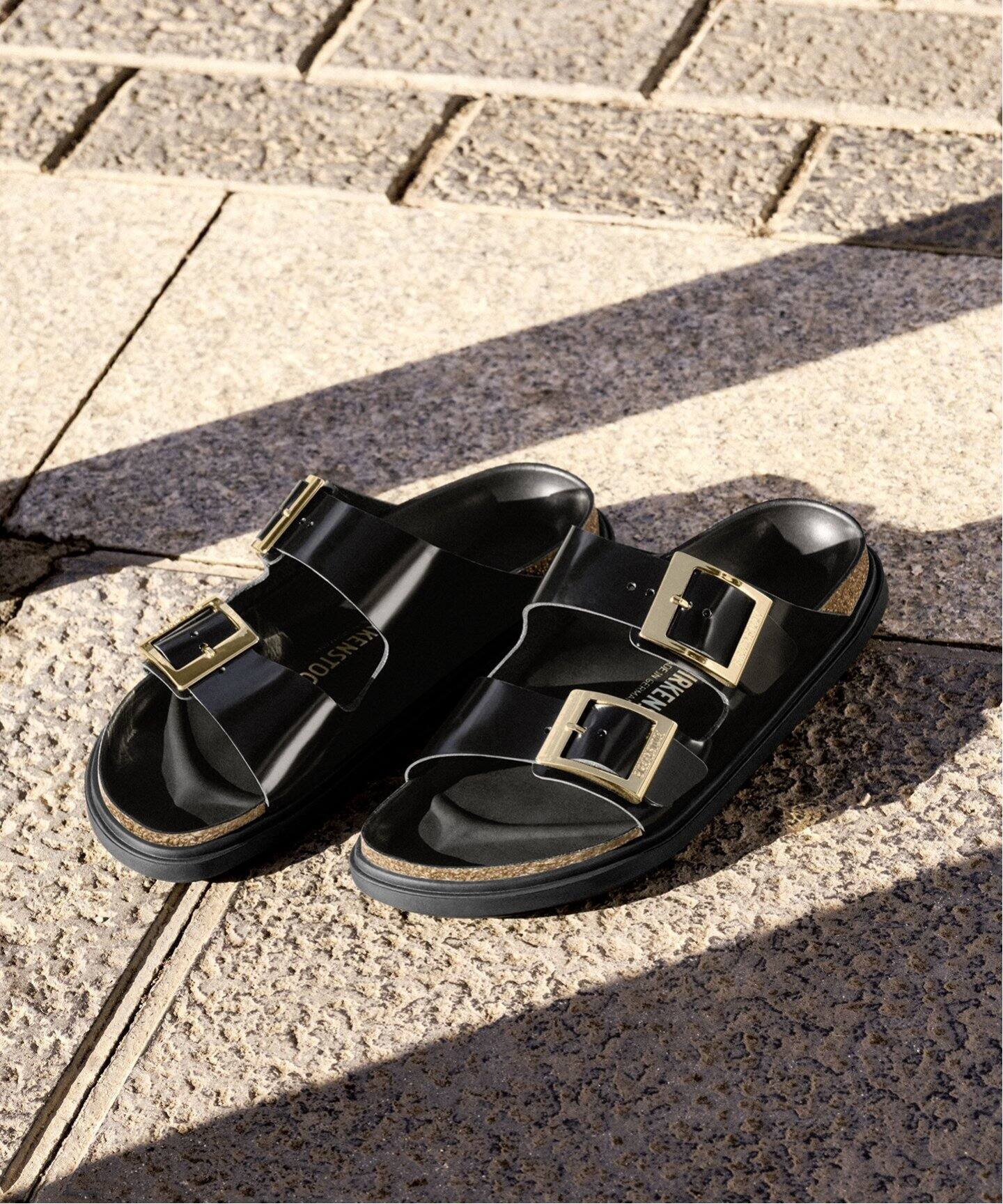 SLOBE IENA BIRKENSTOCK ARIZONA DROPLET BUCKLE HEX 1029353/1029850 スローブ イエナ シューズ・靴 サンダル ブラック ブルー【送料無料】画像