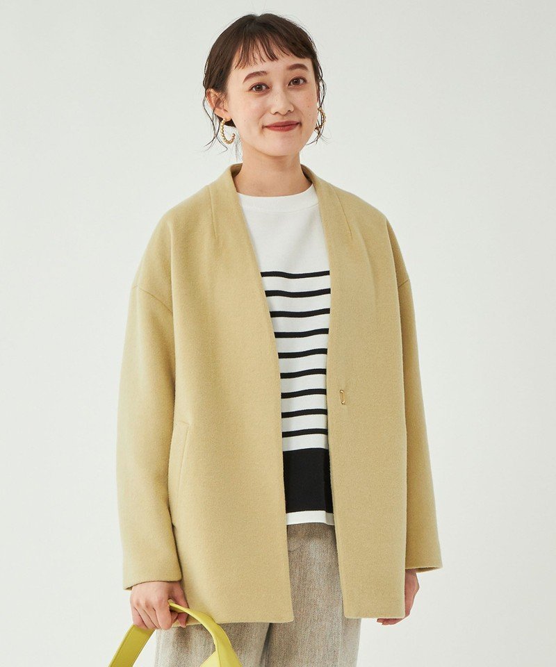 美品♡グリーンレーベル　ヴィクトリアンウールハーフコート　サイズ40 green label relaxing（グリーンレーベルリラクシング）の