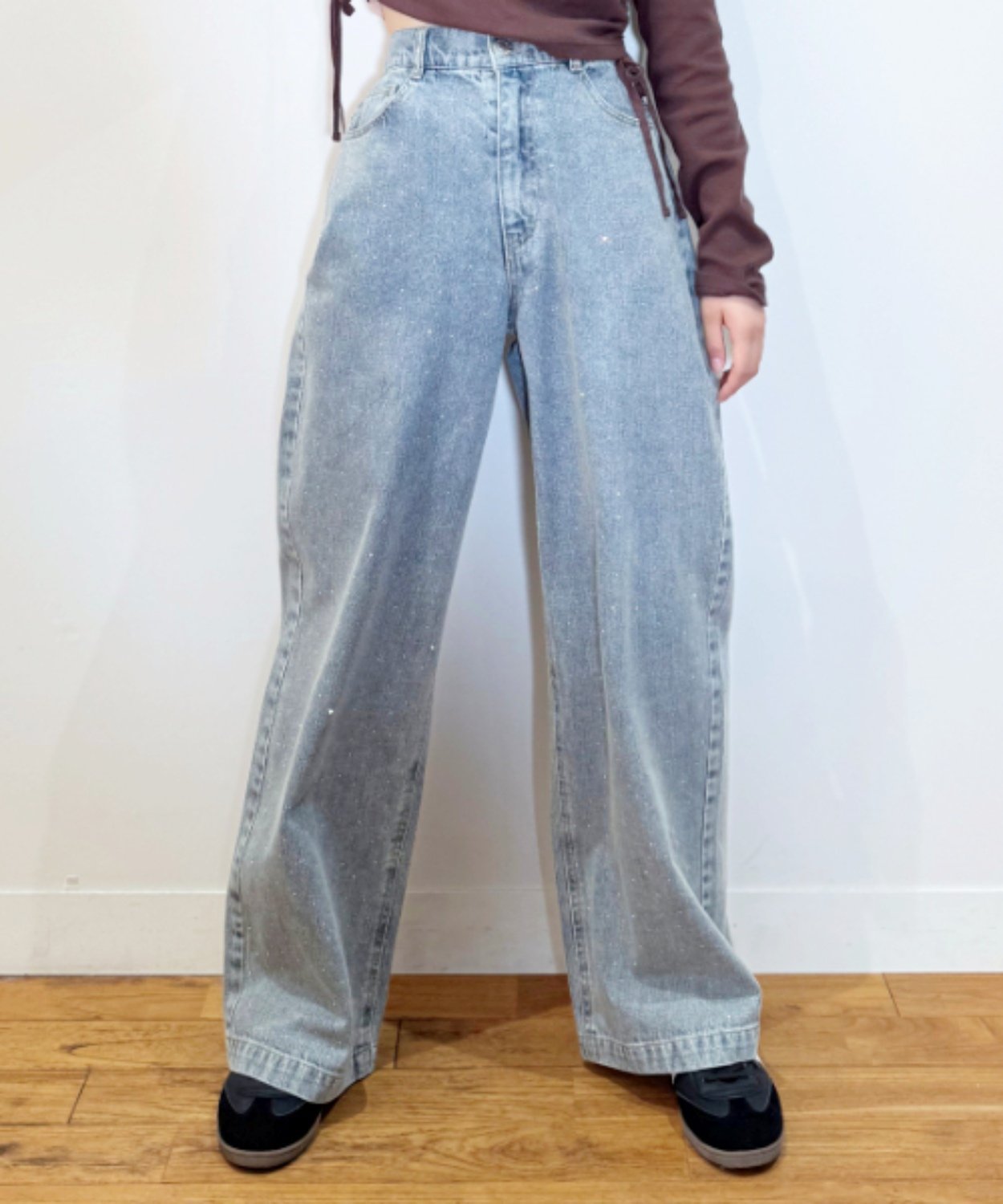 楽天市場】ラブトキシック(Lovetoxic)ストーンモチーフデニムパンツ