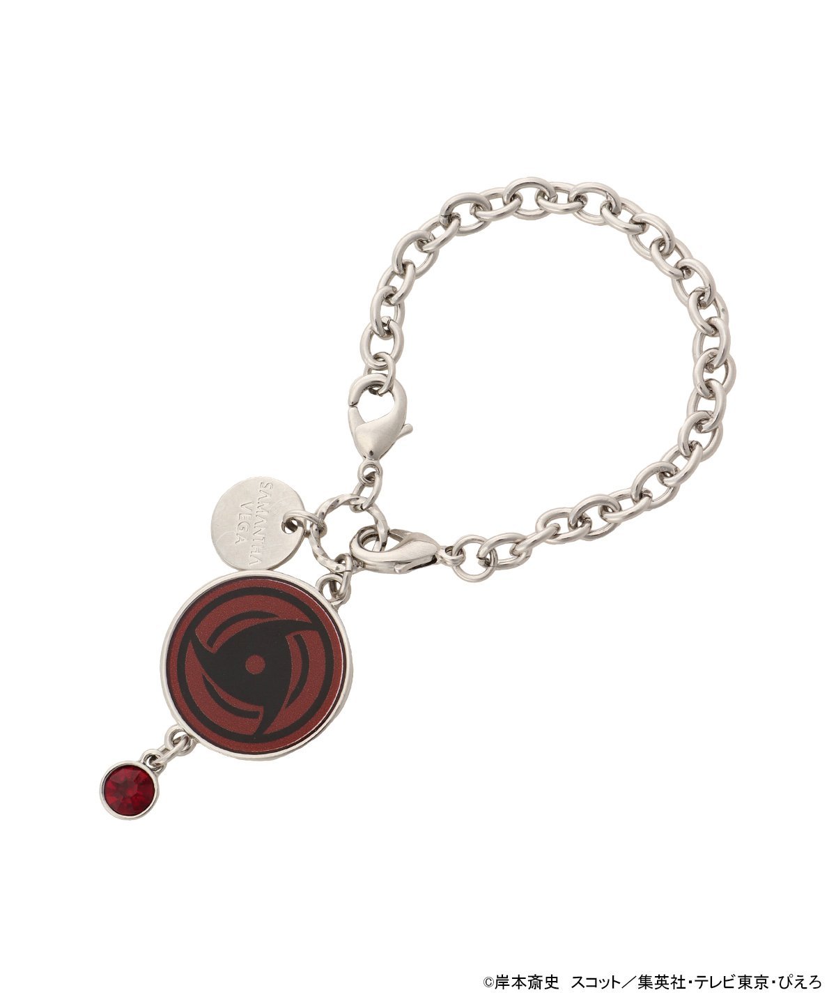 SAMANTHAVEGA 『NARUTO-ナルト- 疾風伝』コラボコレクション「うちはイタチ」 2WAYチャーム サマンサ ベガ ファッション雑貨 チャーム・キーチェーン シルバー【送料無料】画像