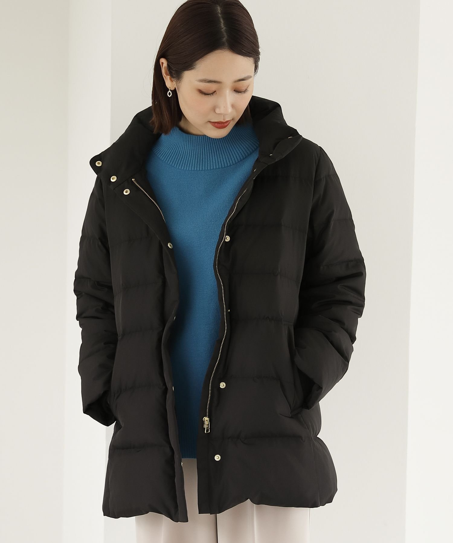 SALE／50%OFF】GLOBAL WORK ウツクシルエット撥水ダウンコート 