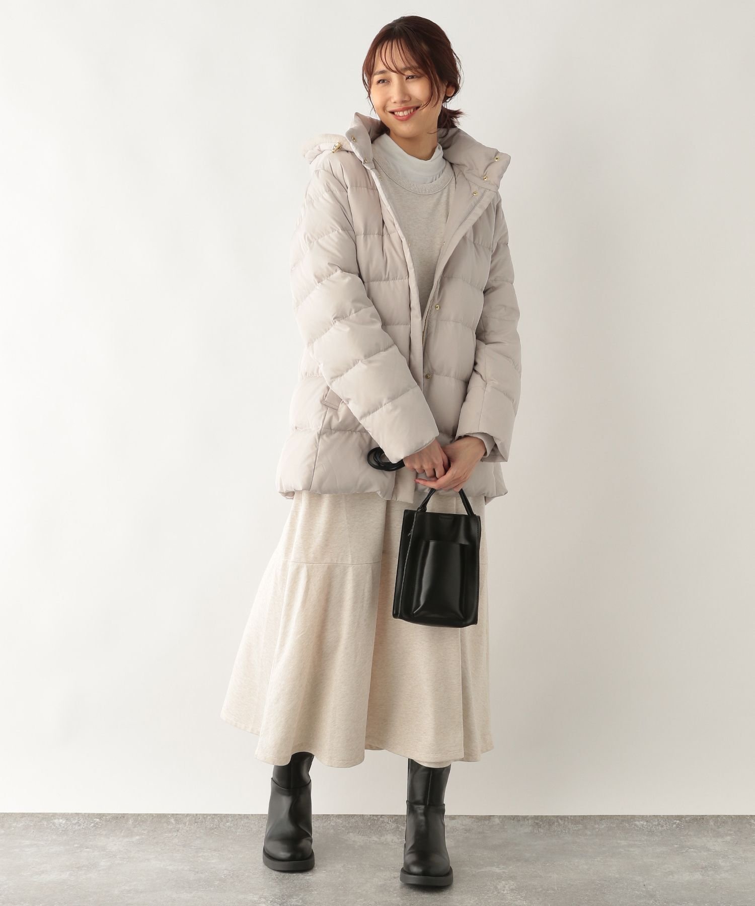 SALE／50%OFF】GLOBAL WORK ウツクシルエット撥水ダウンコート