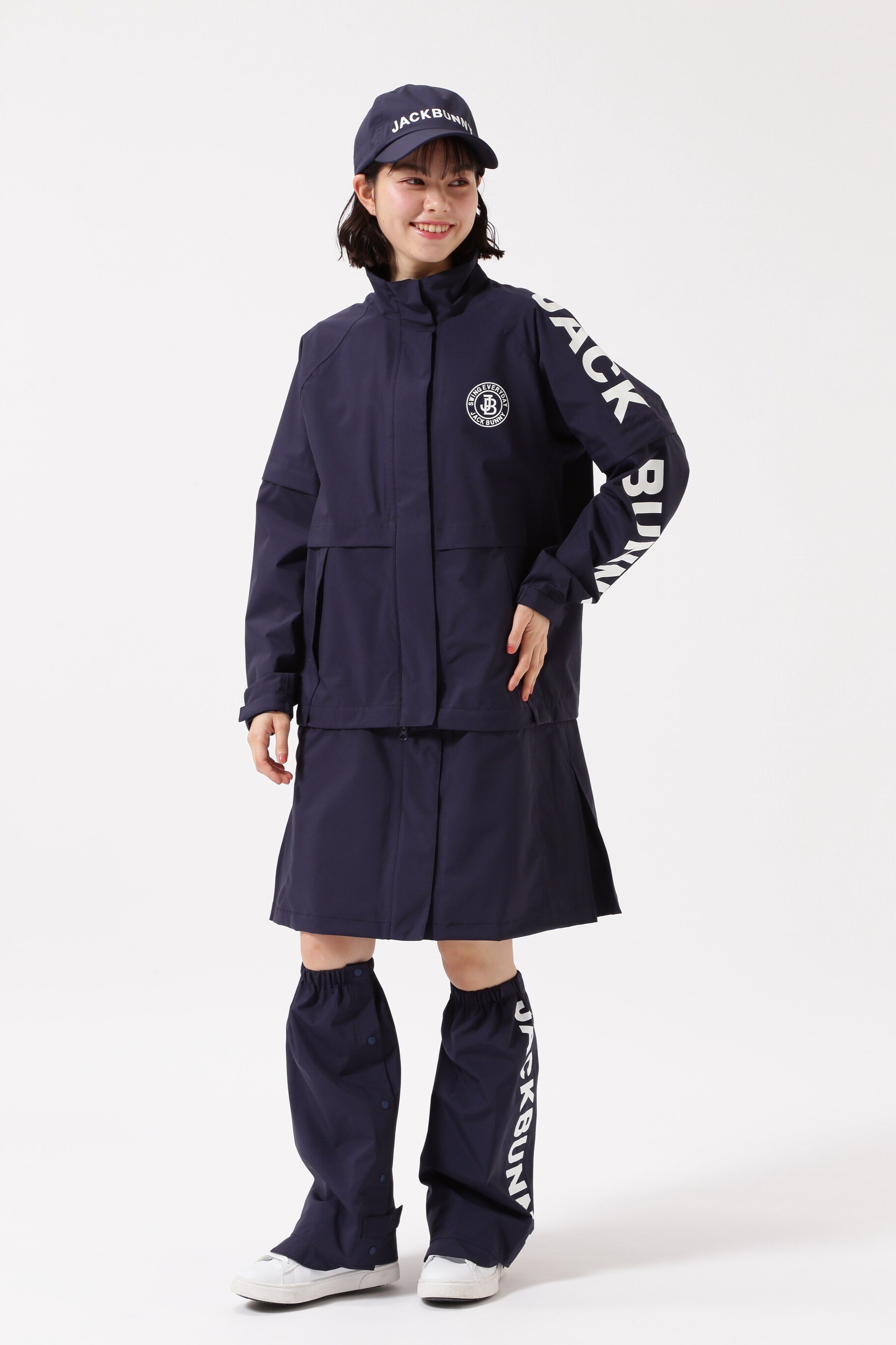 再再再値下げ 新品タグ付　ジャックバニー　ワンピース0 天竺ポンチ 半袖ワンピース レディス(ワンピース)|Jack Bunny