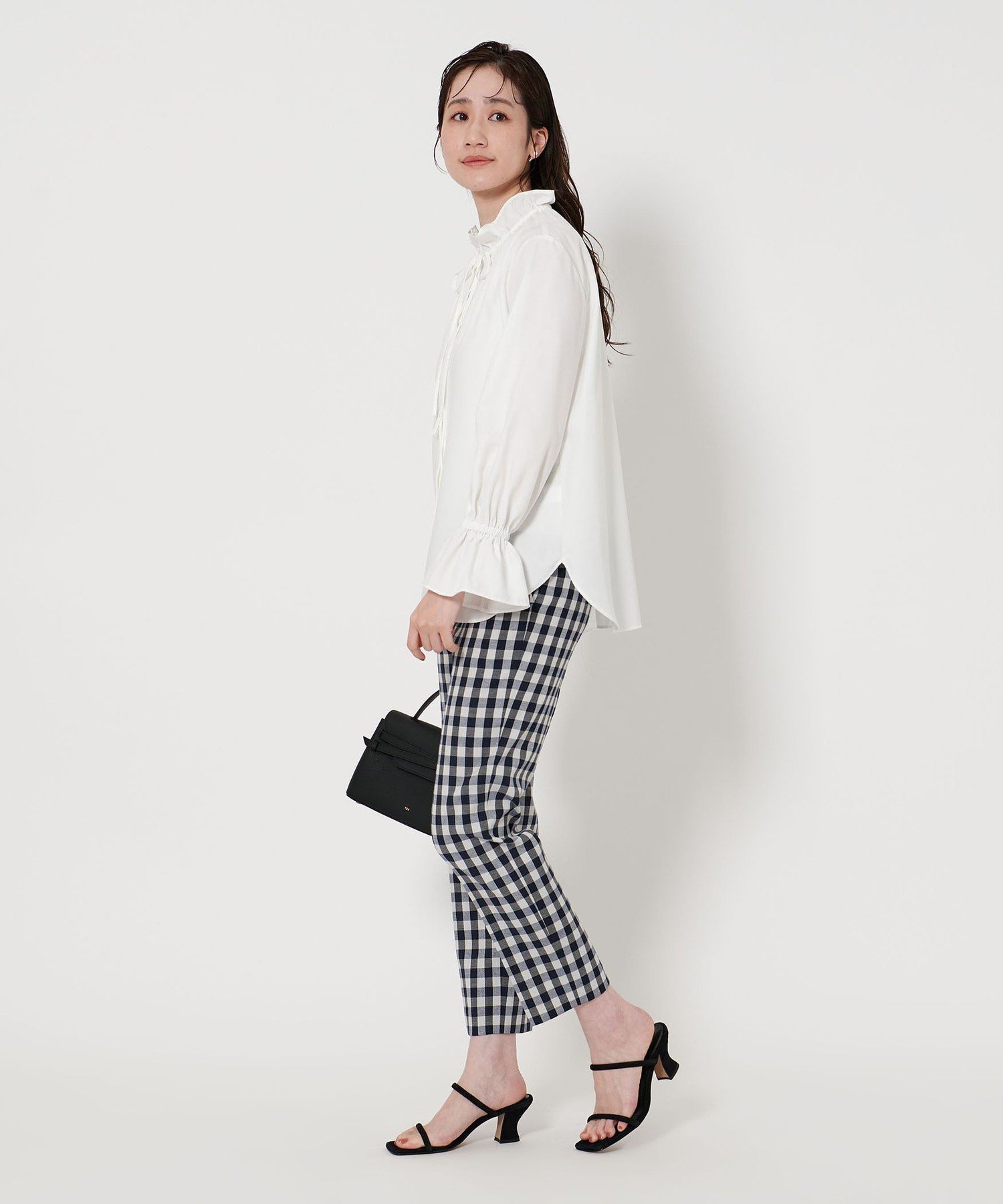 UNITED ARROWS フリルカラー フレアスリーブ ブラウス フリルカラー フレアスリーブ ブラウス