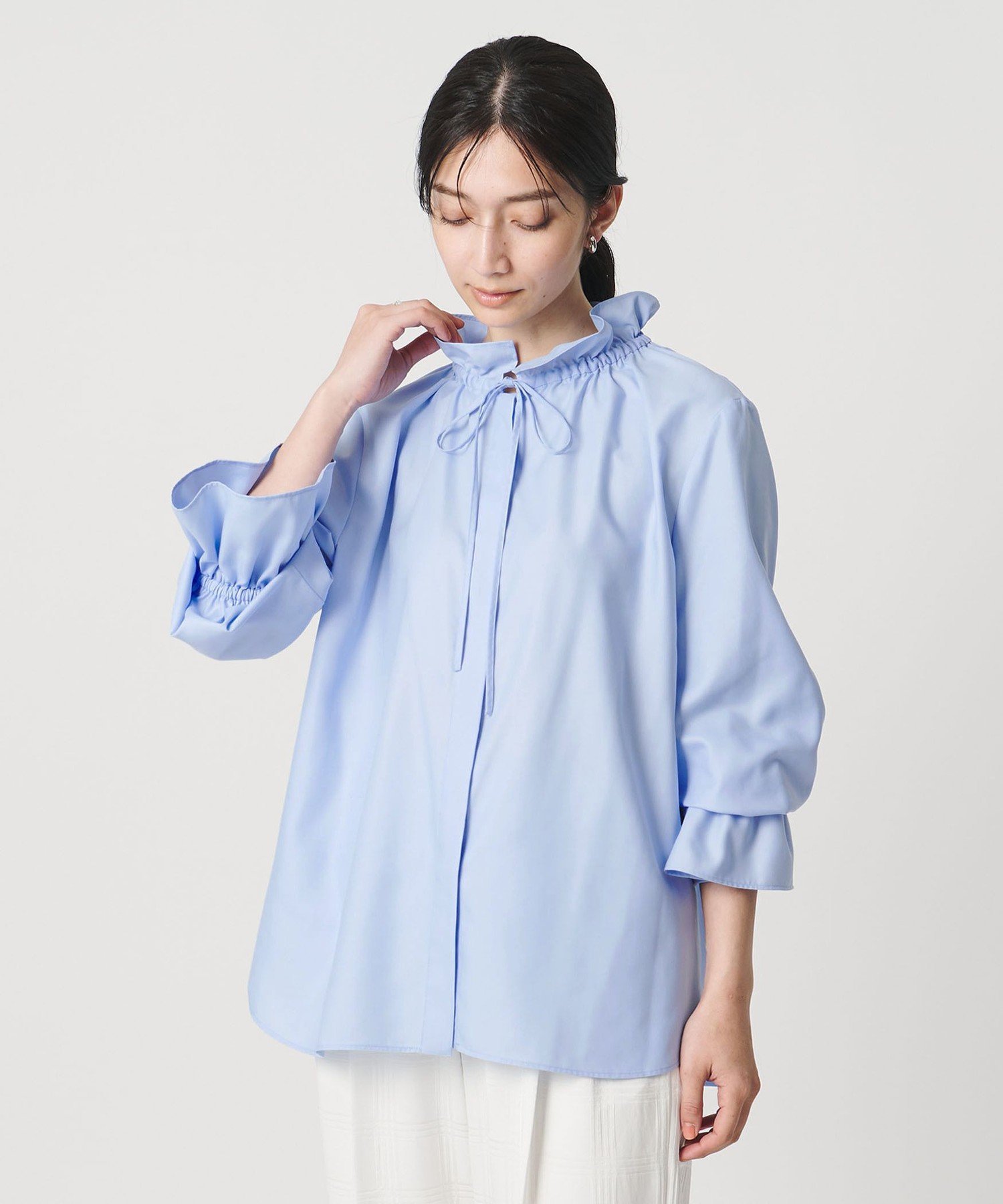 UNITED ARROWS 【＋20％ポイントバック】フリルカラー フレアスリーブ