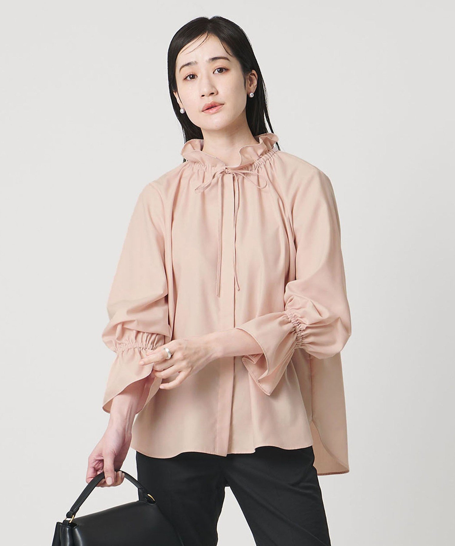 UNITED ARROWS フリルカラー フレアスリーブ ブラウス ユナイテッド