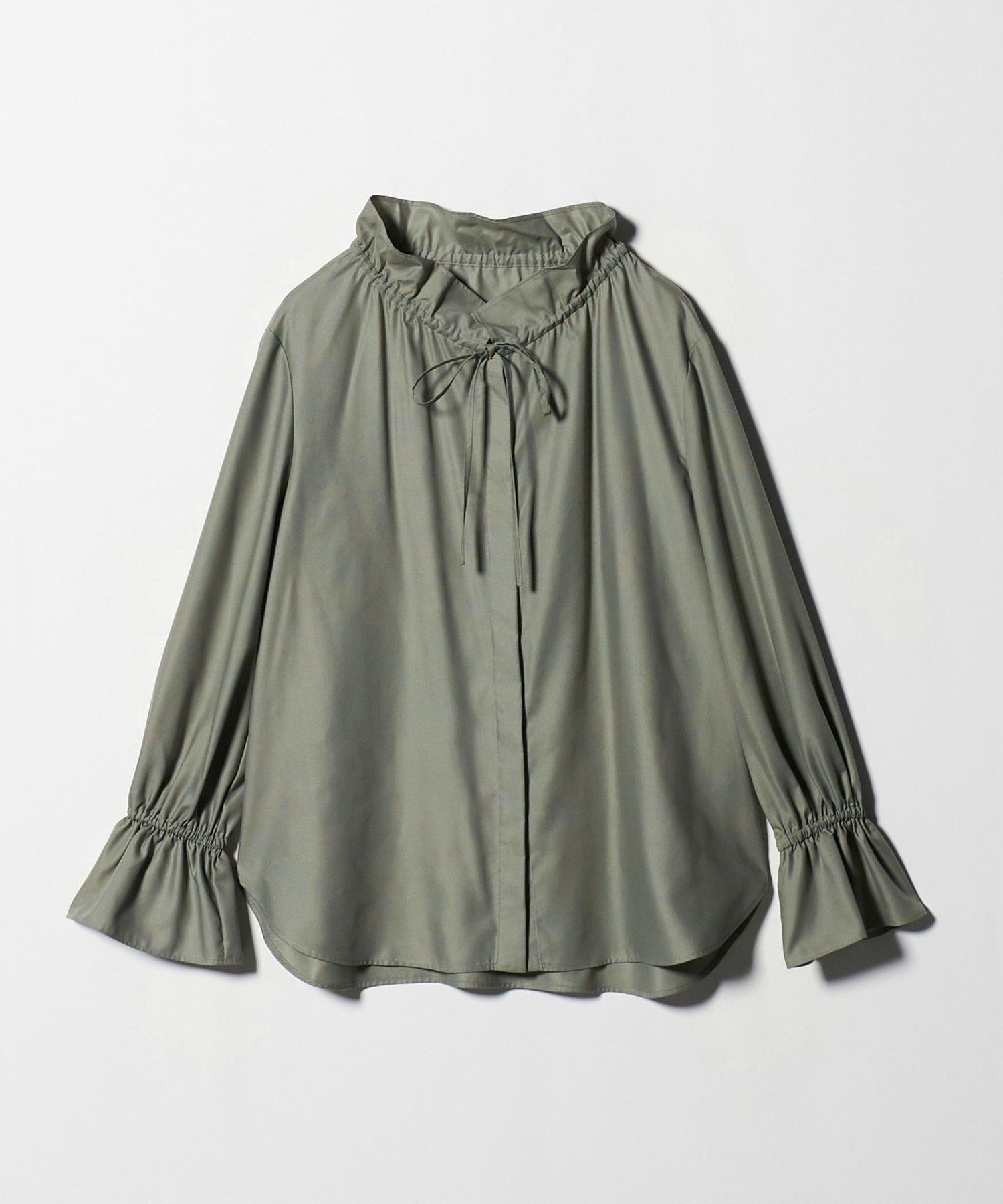 UNITED ARROWS フリルカラー フレアスリーブ ブラウス ユナイテッド