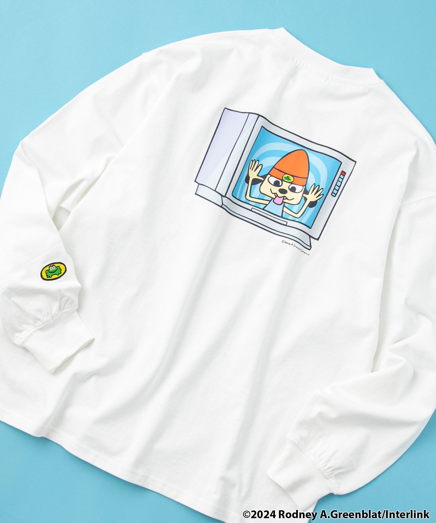 【SALE／50%OFF】coen PaRappa the Rapper(パラッパラッパー)*coen ロングスリーブTシャツ コーエン トップス カットソー・Tシャツ ブラック画像