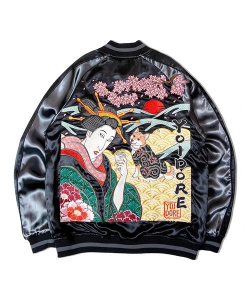SHINYA KOZUKA アートプリント スカジャン サイズS SHINYA KOZUKA アートプリント スカジャン サイズS