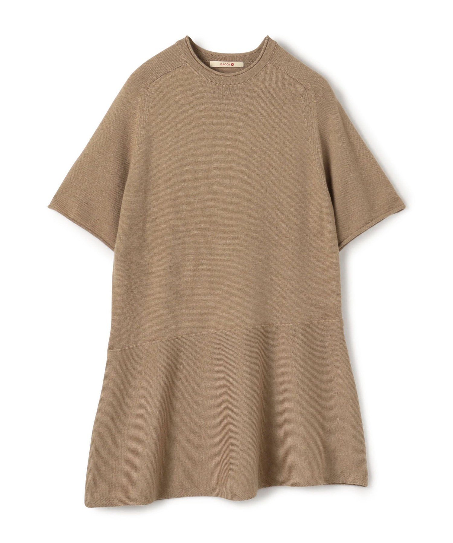BACCA バッカ　チャコールグレー　ベロア　ベルベット 半袖Tシャツ バッカ BACCA inner piece ベロアジャージーTシャツ （73