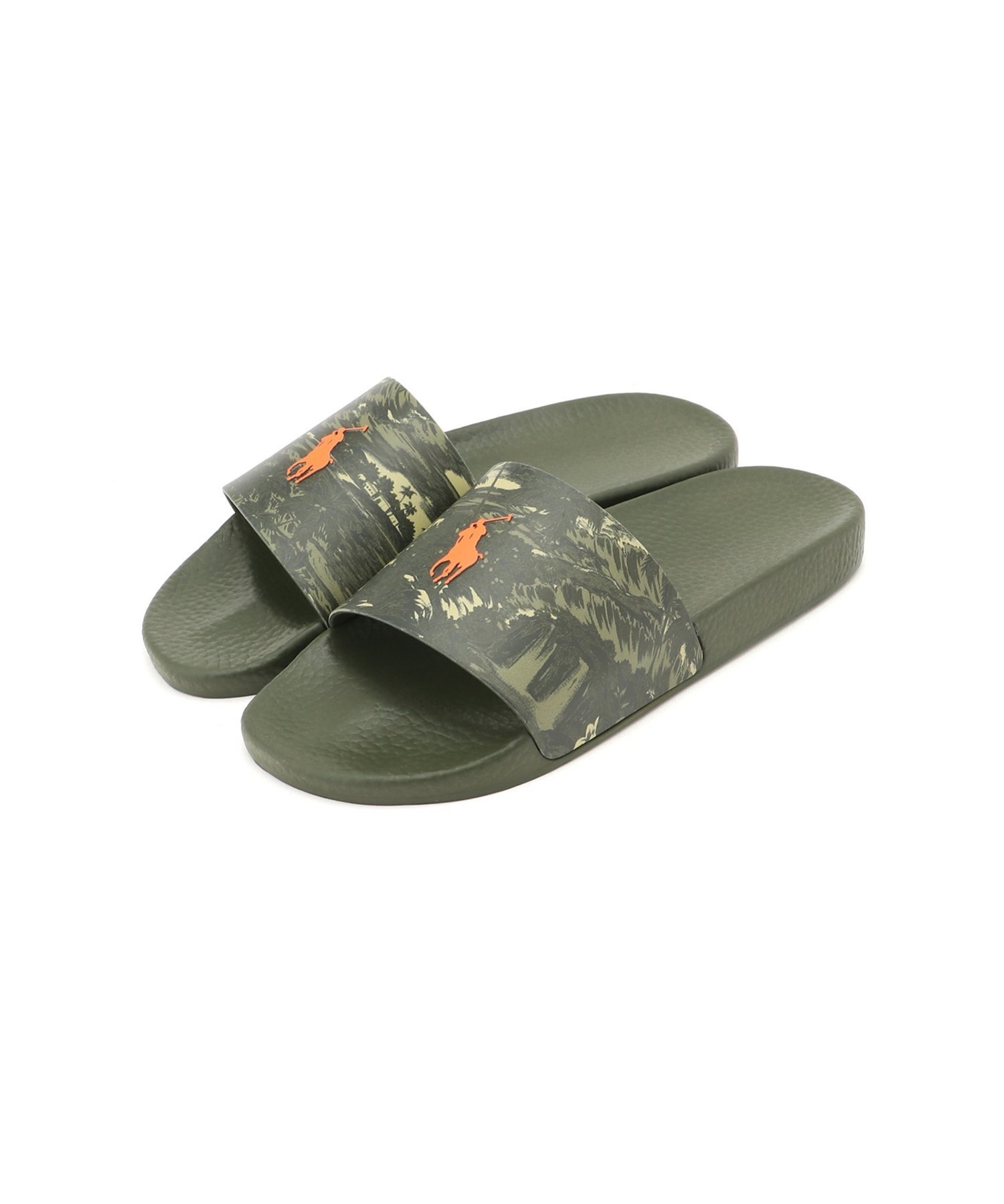 POLO RALPHLAUREN■ラルフローレン ペイズリー柄 サンダル ポロ ラルフローレン サンダル POLO RALPH LAUREN SLIDE BEAR