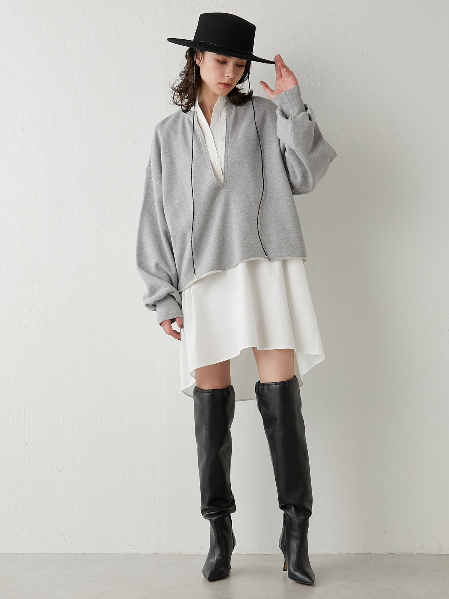 Whim Gazette 刺繍チュニックシャツ ウィム ガゼット トップス