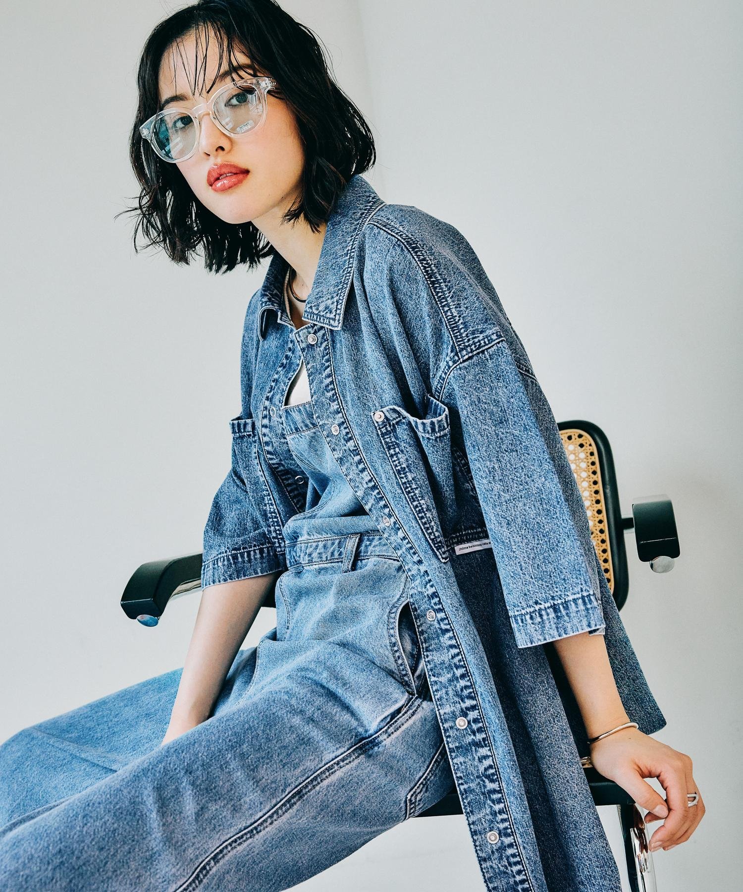 LEPSIM デニムシャツベスト　ライトブルー LEPSIM｜デニムシャツベスト | Rakuten Fashion(楽天