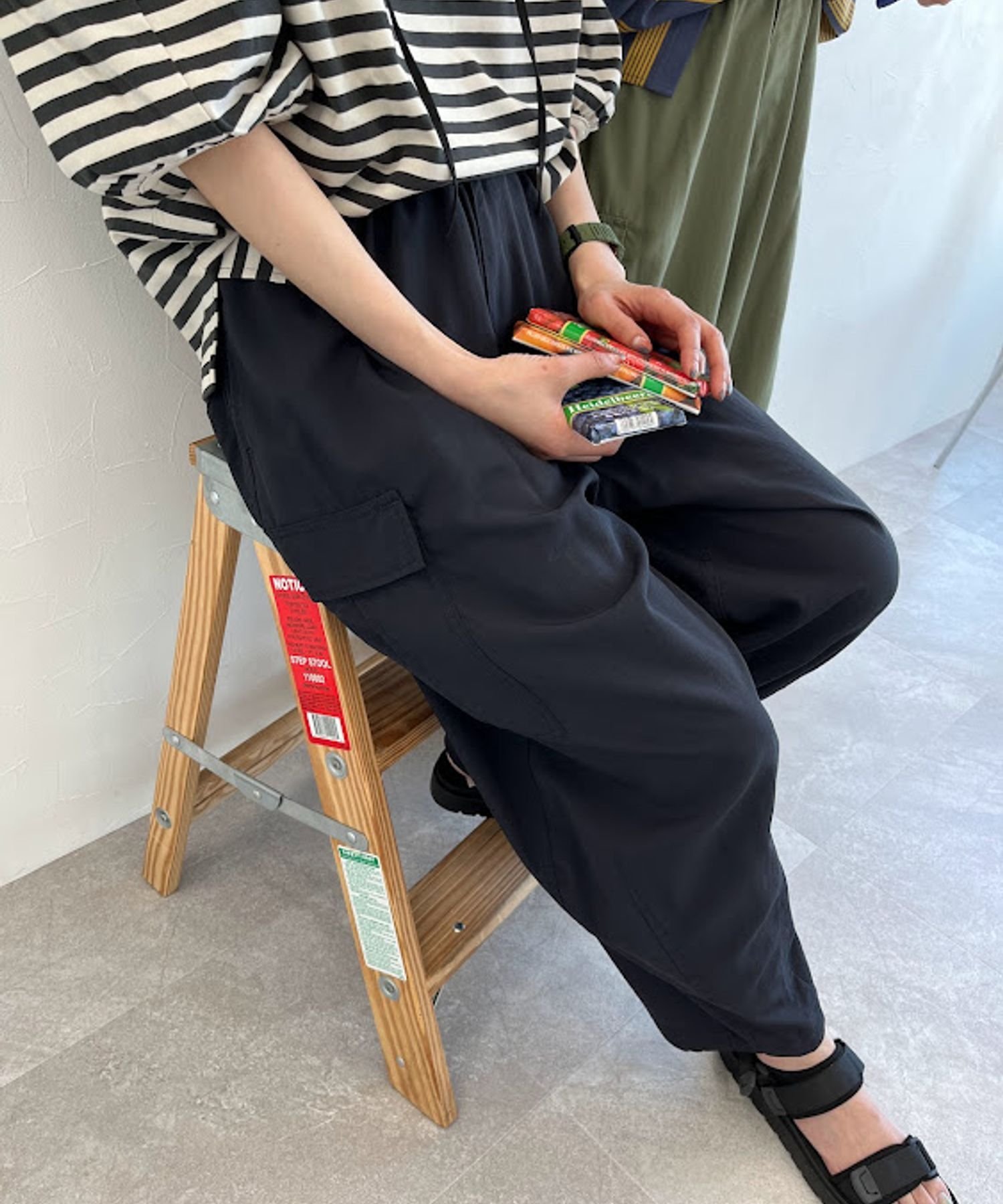 シャカバルーンポケパンツ ニコアンド カーキ niko and ｜[MODE NORM CORE] シャカバルーンポケパンツ