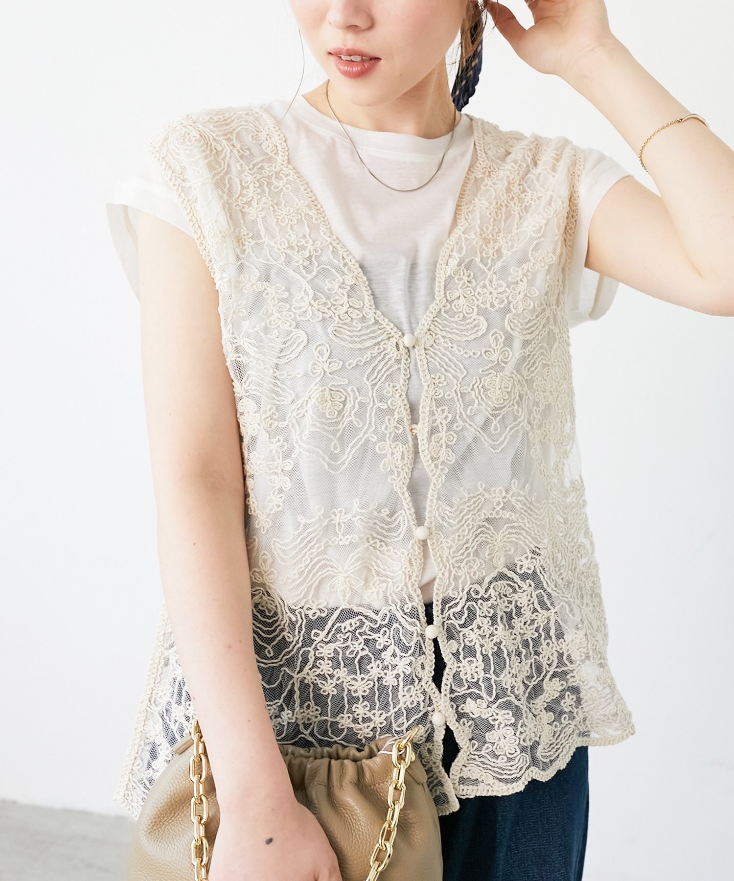 TORRAZZO DONNA トラッゾドンナ　刺繍レースベスト 24-10-10_wanova8512.jpg?v=