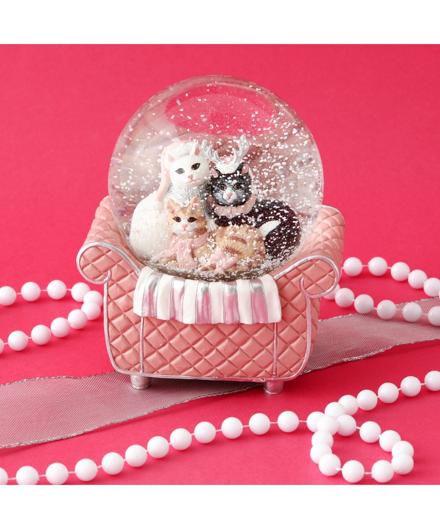 楽天市場】Francfranc スノードーム キャット ソファ L ピンク フラン