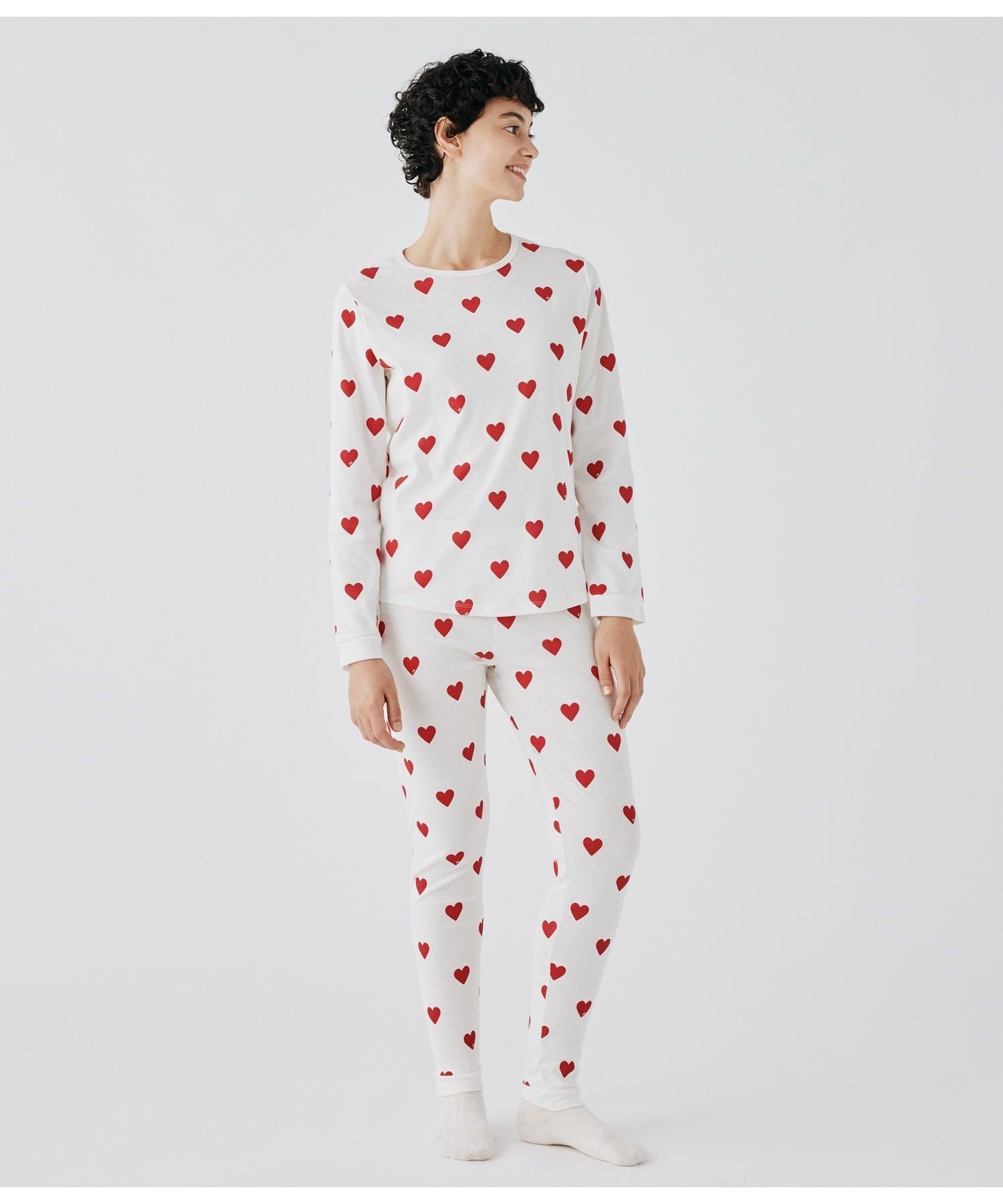 PETIT BATEAU プリント長袖パジャマ プチバトー インナー・ルーム