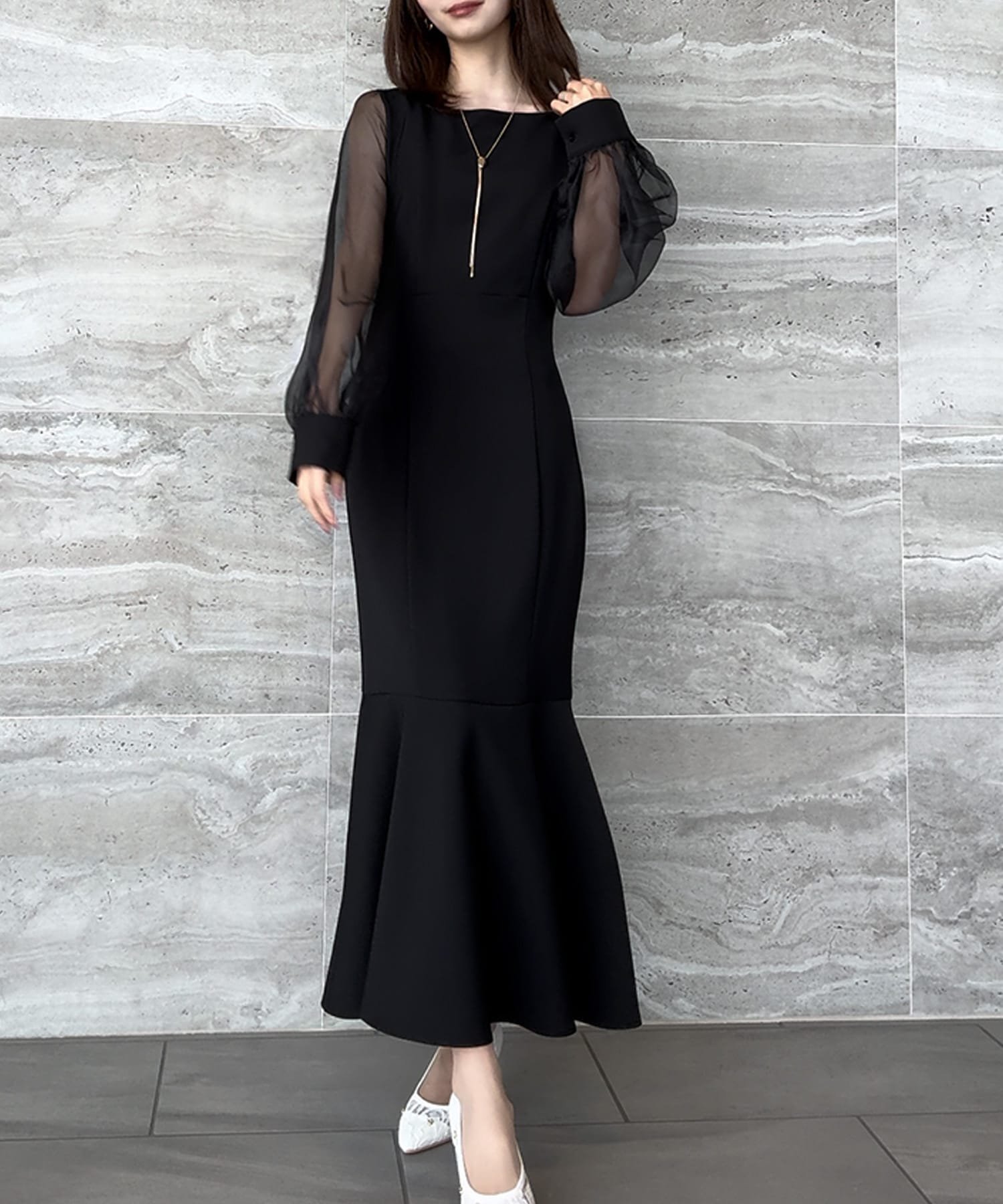 楽天市場】マーメイド ロングワンピース レディース マーメイド