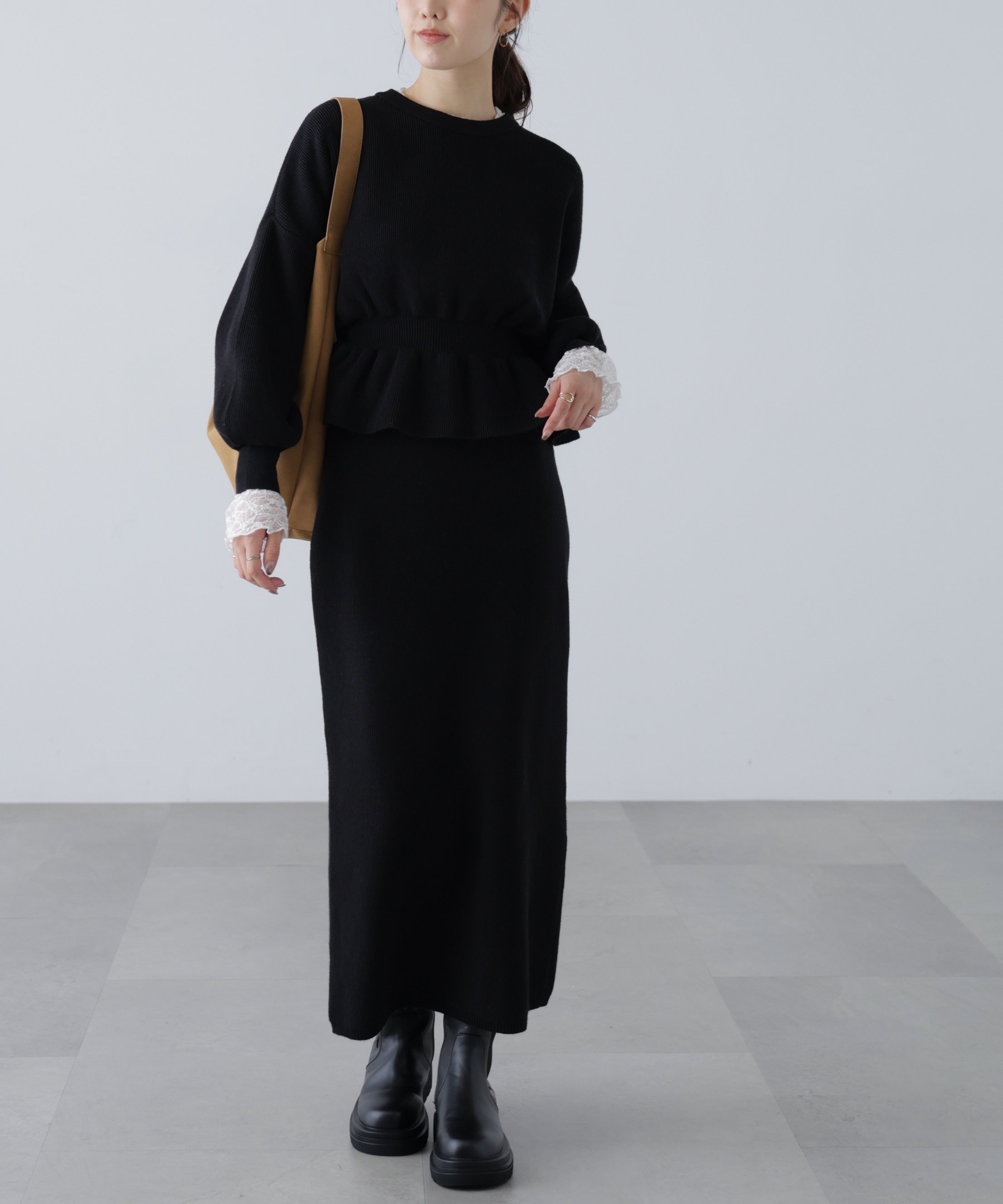 楽天市場】【SALE／30%OFF】オフショルニットマーメイドスカート