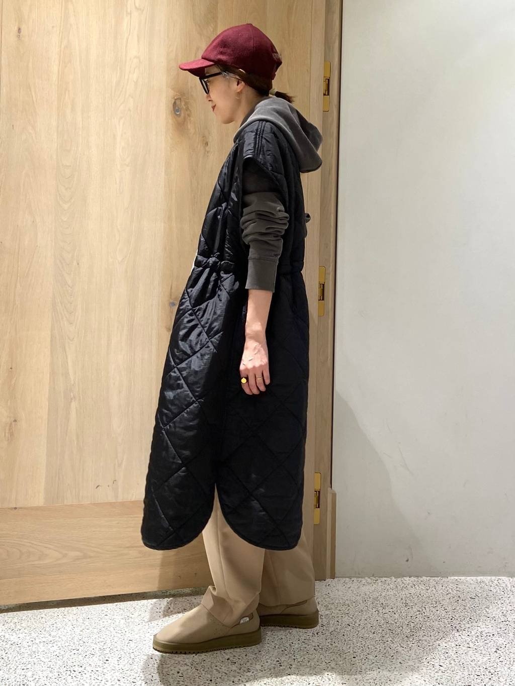 Curensologyカレンソロジー「＆RC」CL-10キルティングロングベスト Curensologyカレンソロジー「＆RC」CL-10キルティングロング